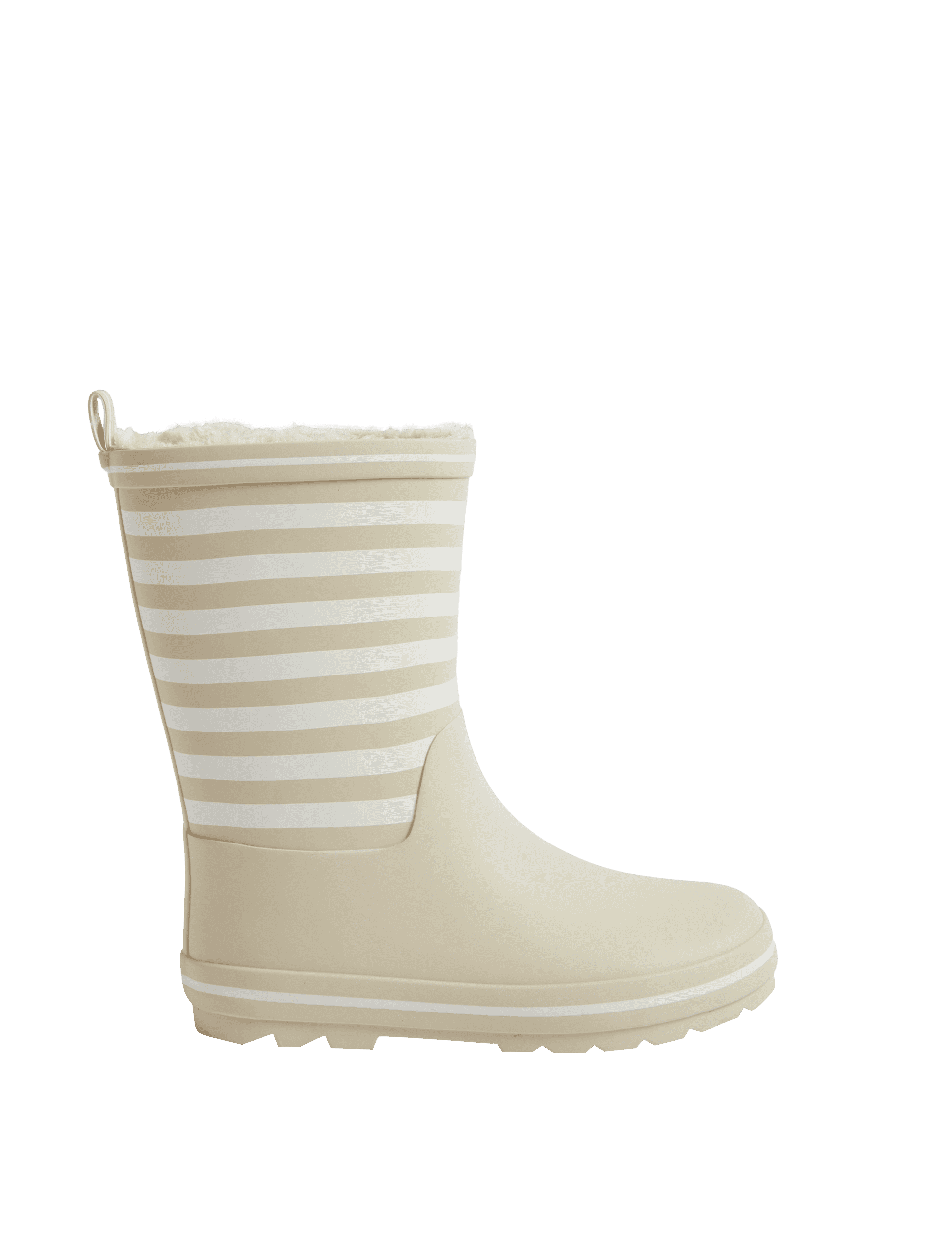 M&S Collection Kids Striped Wellies (4 Small - 6 Large) - 6 S - Stone, Stone,Yellow