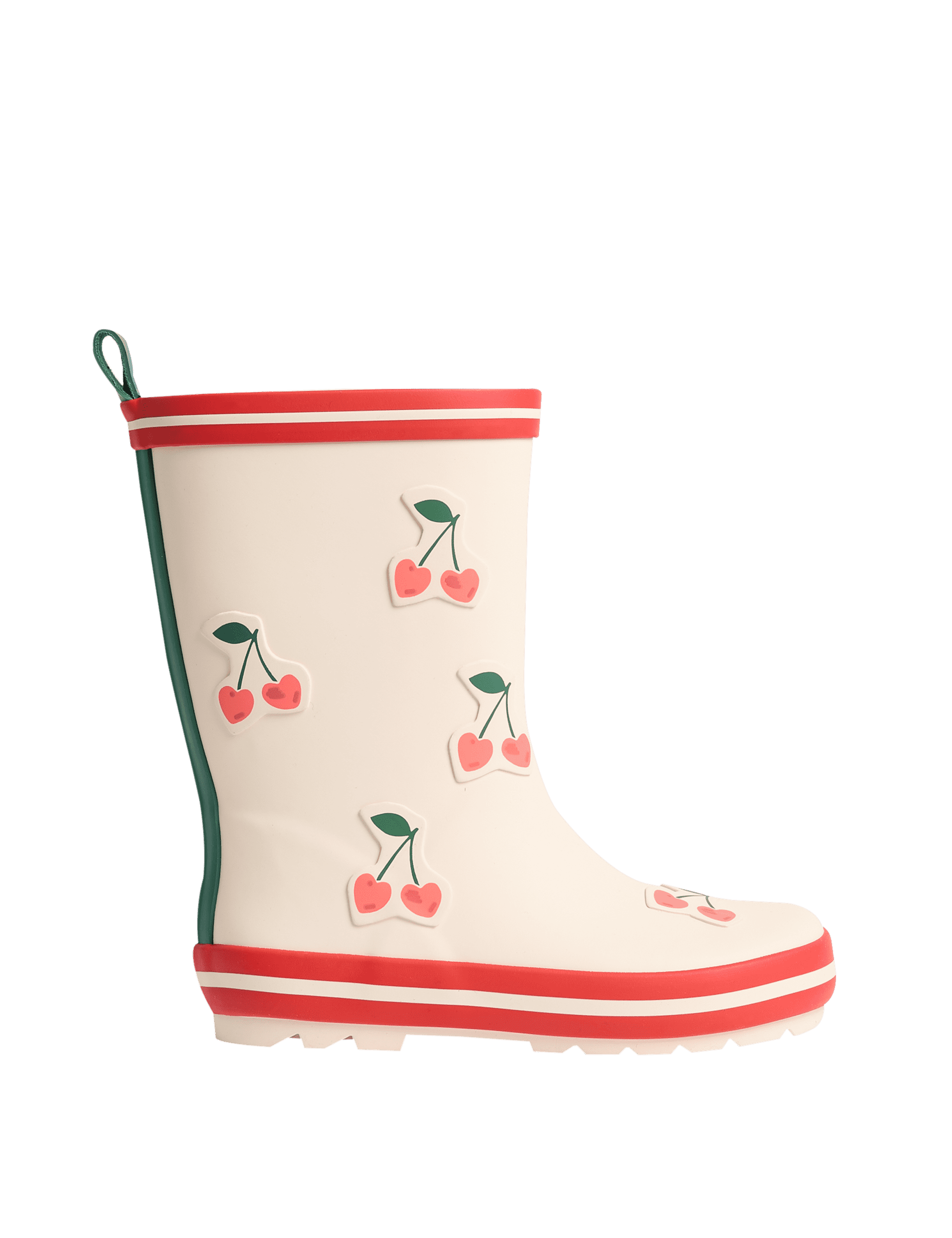 M&S Collection Kids Cherry Wellies (4 Small - 2 Large) - 4SSTD - Cream Mix, Cream Mix