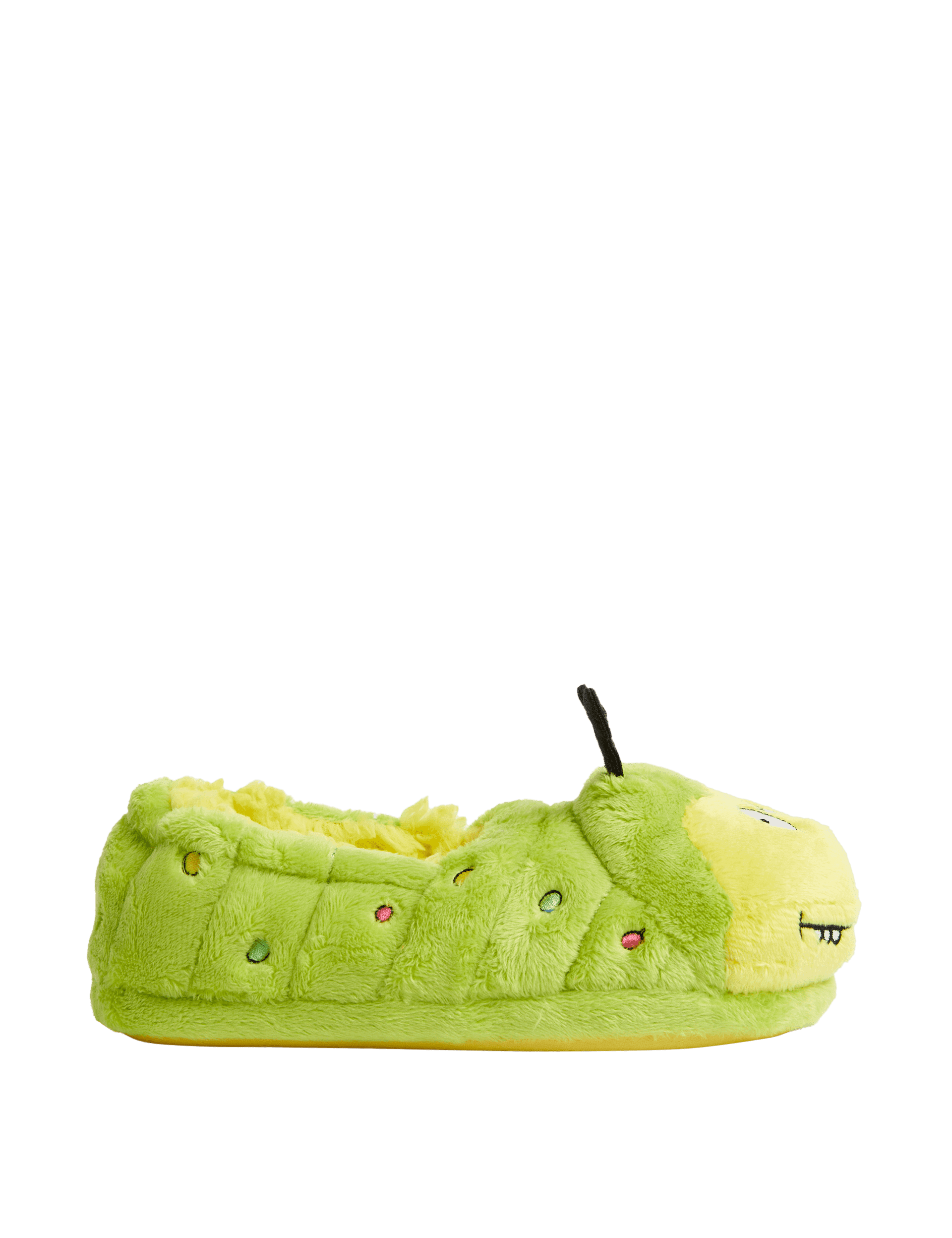 Colin The Caterpillar Kids Colin The Caterpillar Slippers (4 Small - 6 Large) - 11 S - Green Mix, G