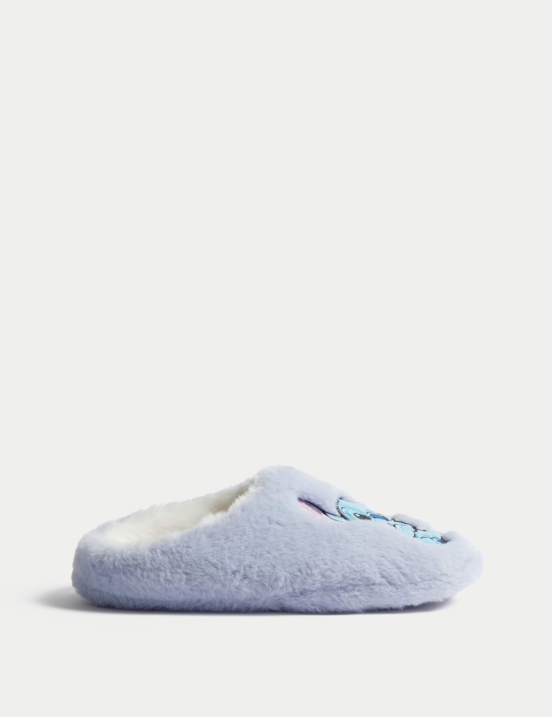 M&S Kids Lilo & Stitch Slippers (9 Small - 6 Large) - 3 L - Blue Mix, Blue Mix