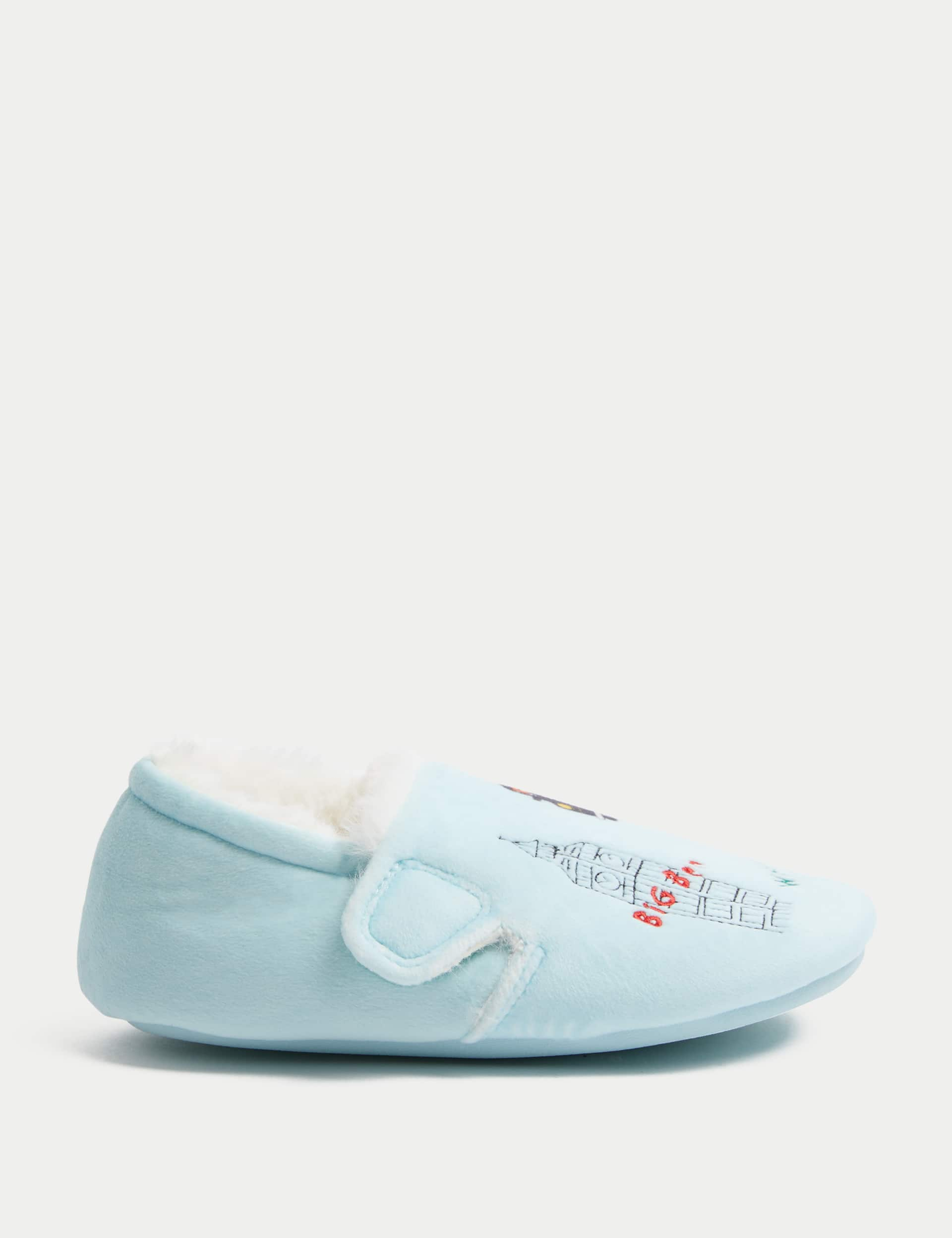 M&S Collection Kids Paddington Slippers (4 Small - 12 Small) - 9 SSTD - Light Blue Mix, Light Blue 