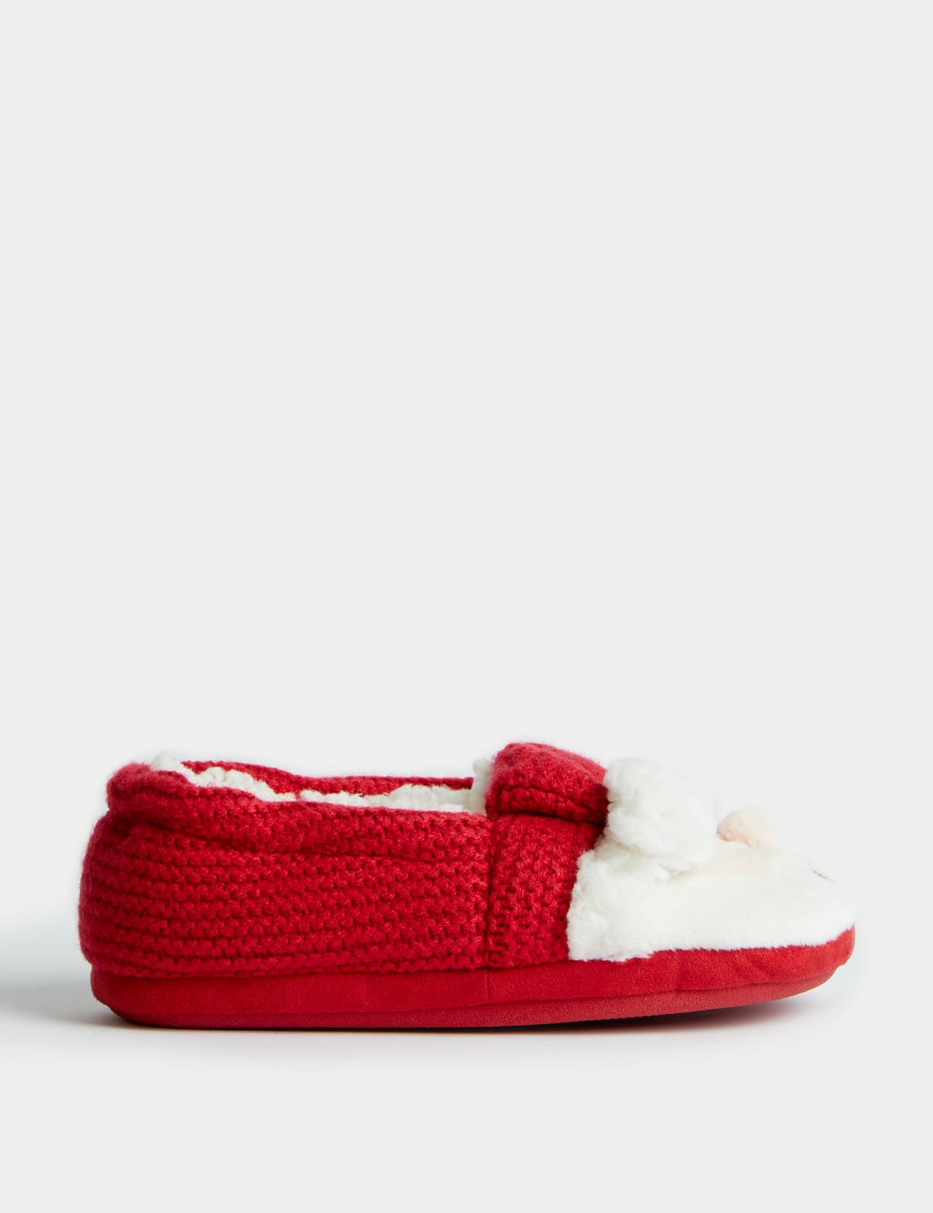 M&S Kids Santa Slippers (4 Small - 7 Large) - 10 S - Red Mix, Red Mix