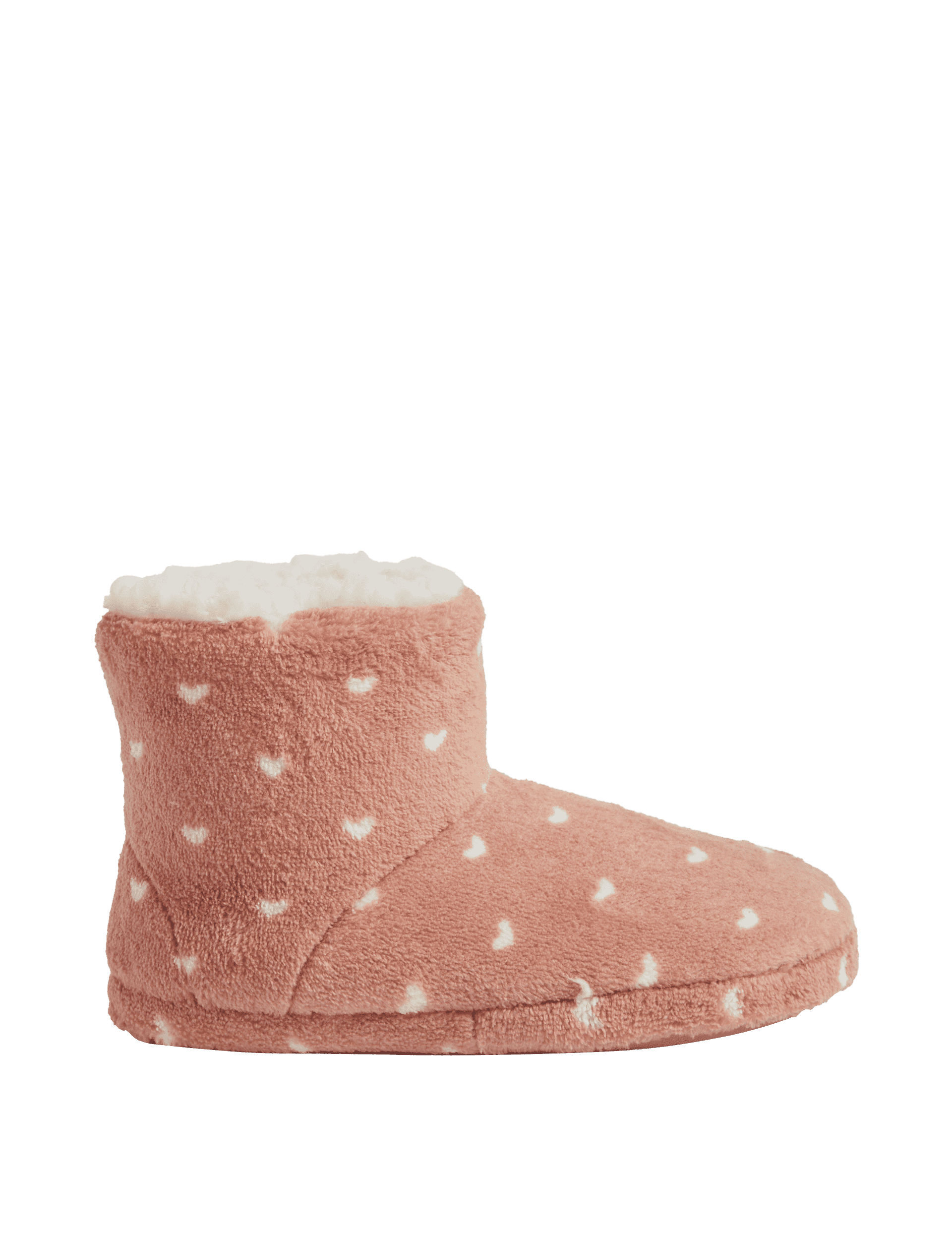 M&S Collection Kids Heart Slipper Boots (4 Small - 6 Large) - 10 S - Pink Mix, Pink Mix