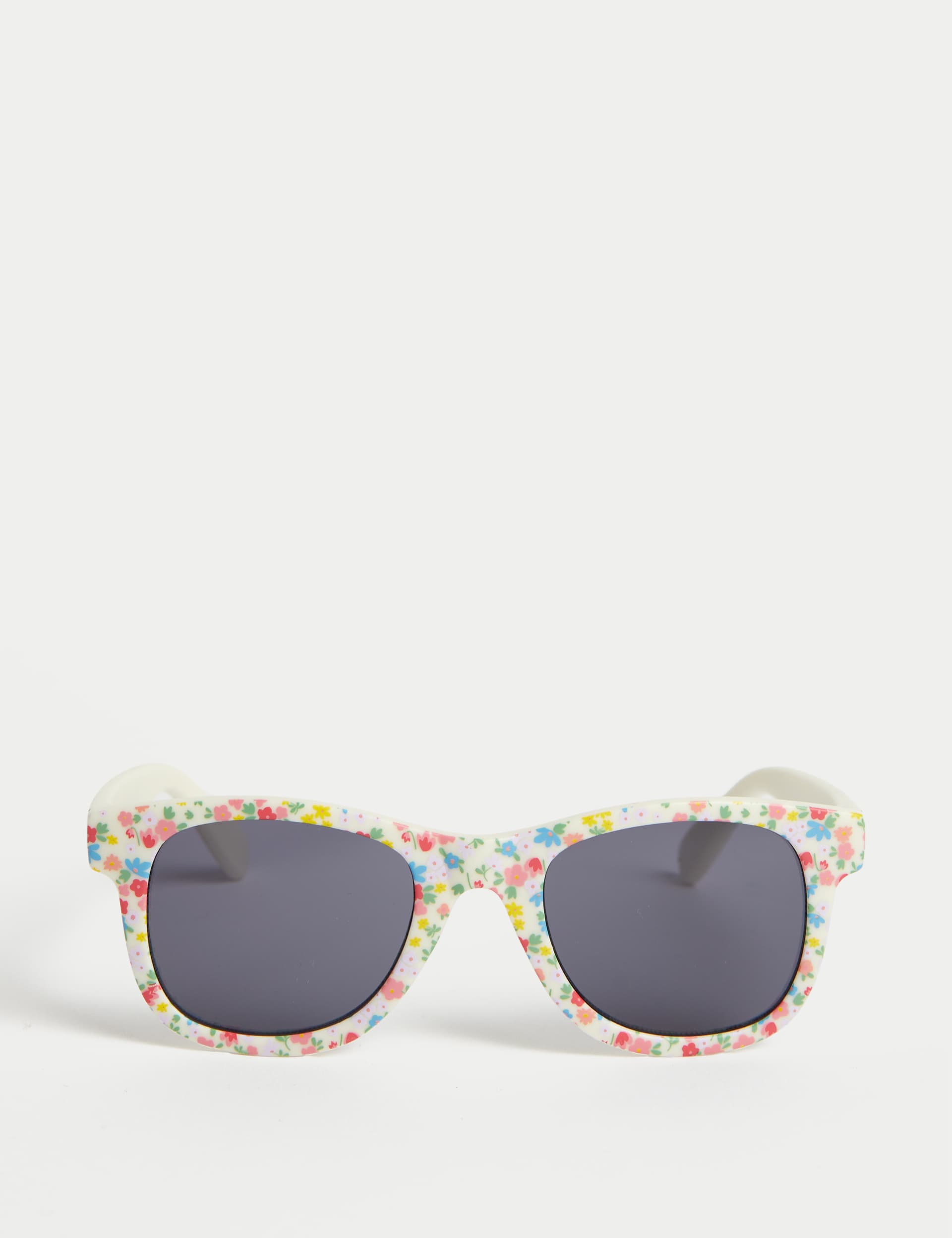 M&S Kids Ditsy Floral Sunglasses (S-L) - M-L - White Mix, White Mix