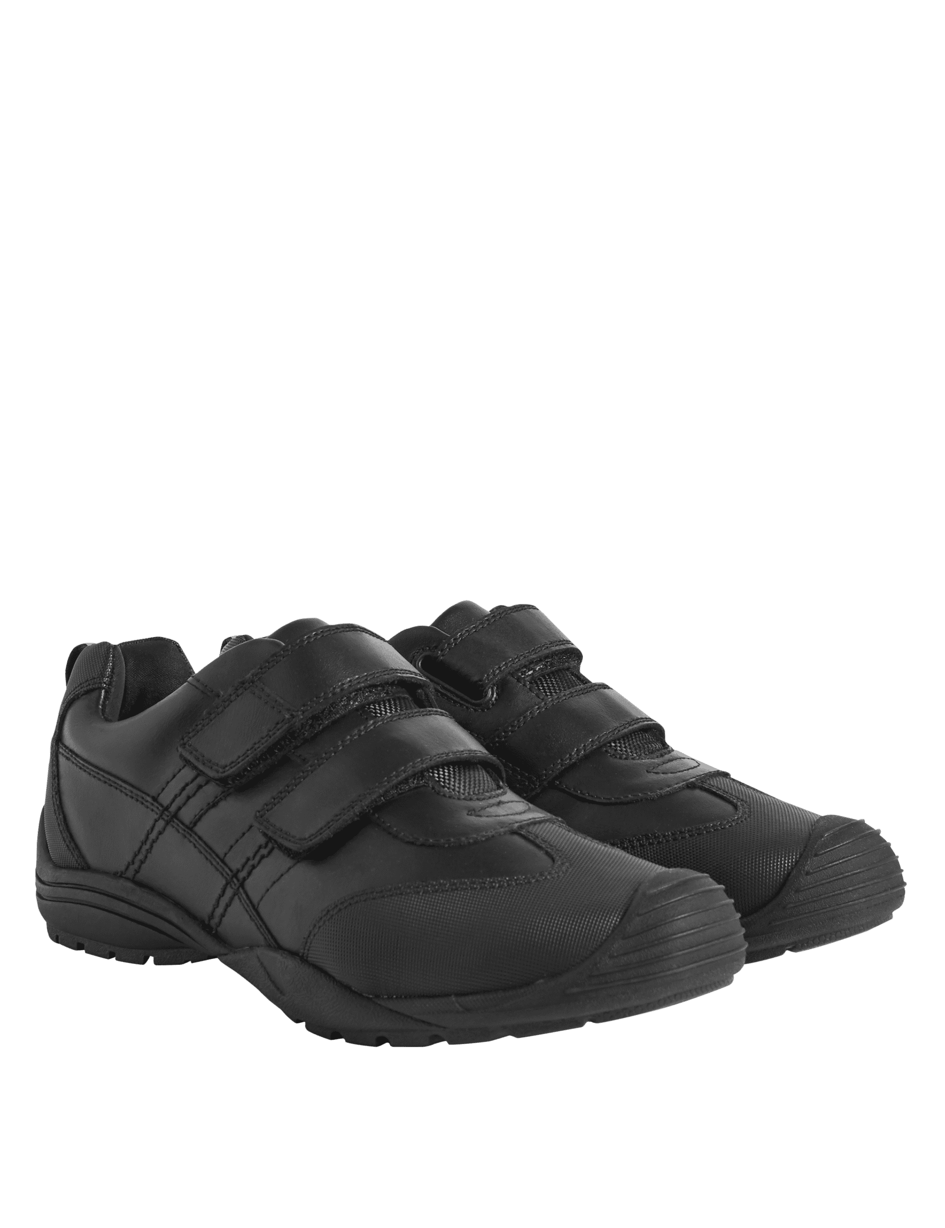 M&S Collection Kids Leather Toe Bumper School Shoes (13 Small - 10 Large) - 2.5 LSTD - Black, Black