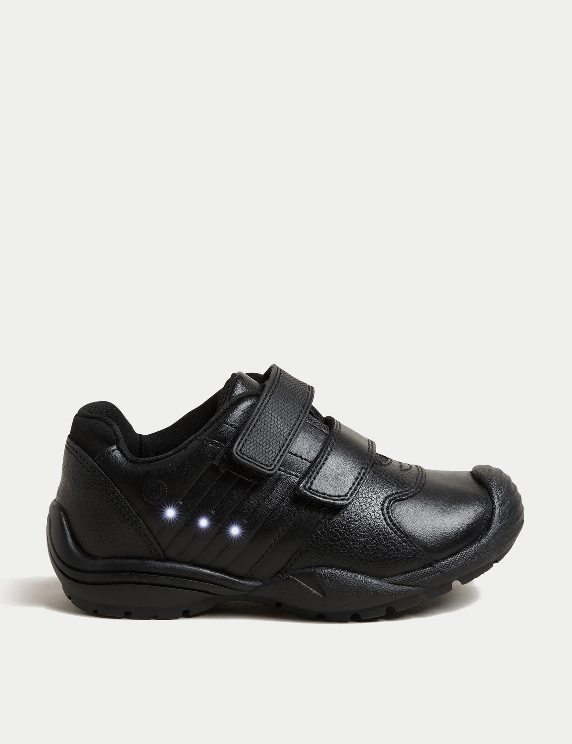 M&S Kid's Light-Up School Shoes (8 Small - 2 Large) - 9 SSTD - Black, Black