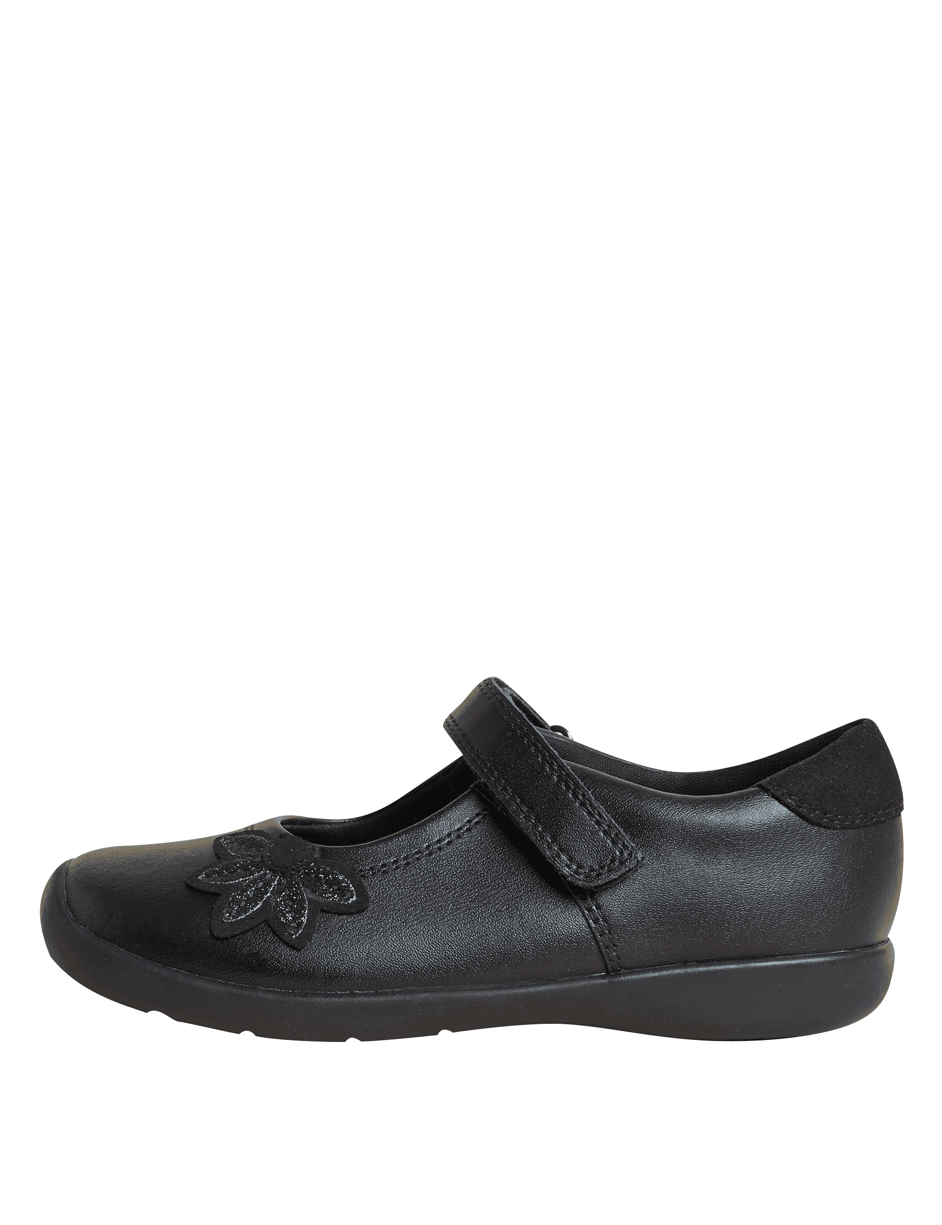 M&S Collection Kids Leather School Shoes (8 Small - 2 Large) - 9.5 SSTD - Black, Black