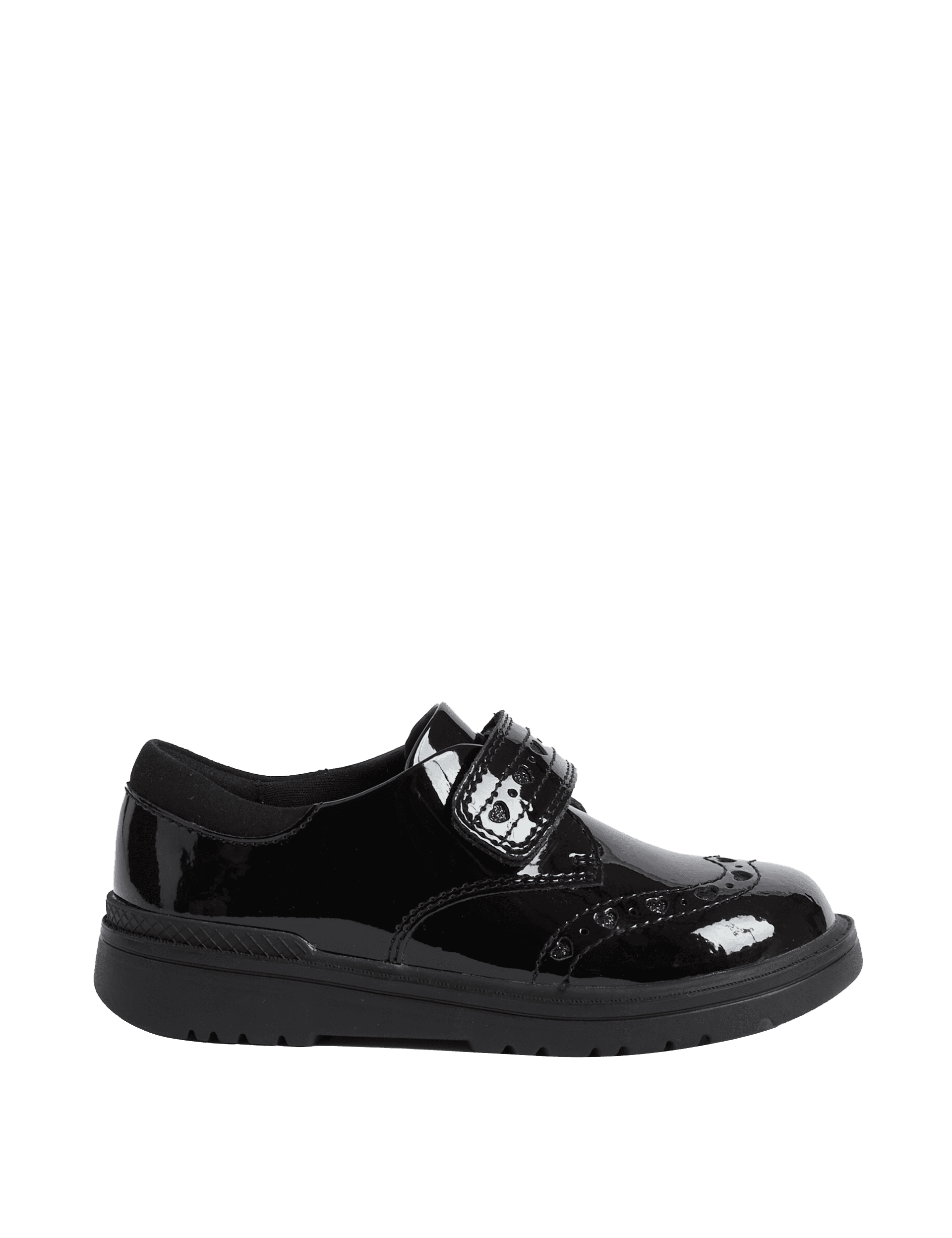 M&S Collection Kids Patent Leather School Shoes (8 Small - 2 Large) - 12.5SSTD - Black, Black