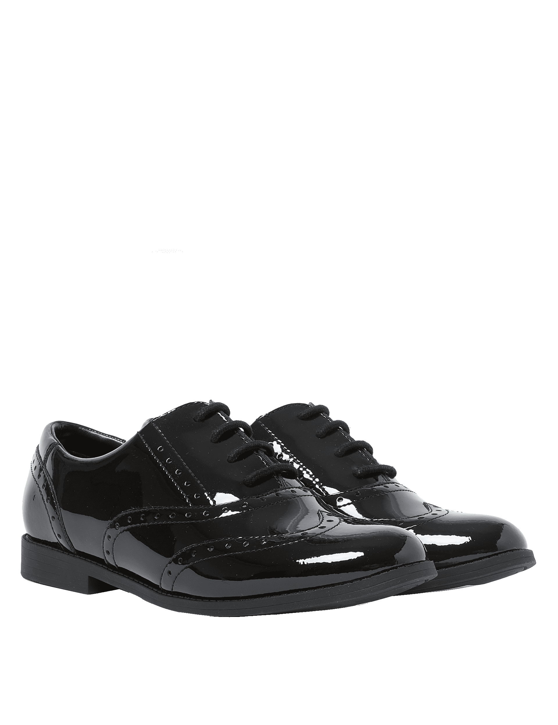 M&S Collection Kids Leather School Shoes (13 Small - 7 Large) - 4 L - Black, Black