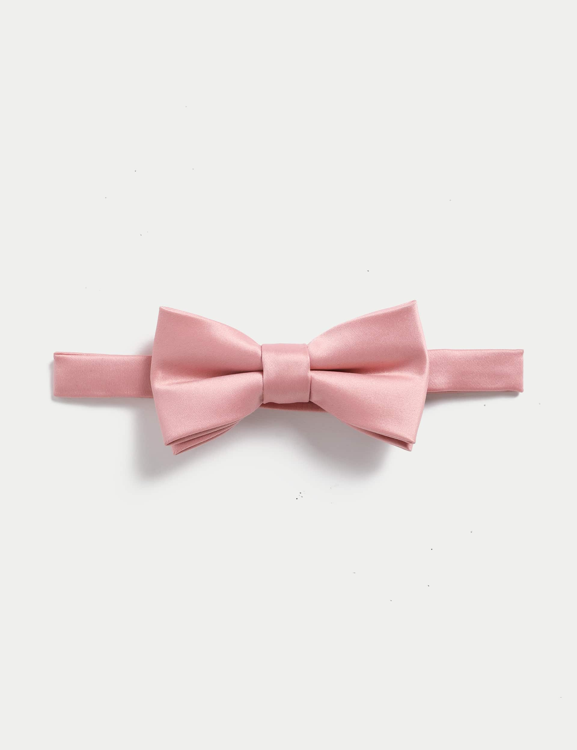 M&S Collection Kids Plain Bow Tie - M-L - Dusty Pink, Dusty Pink