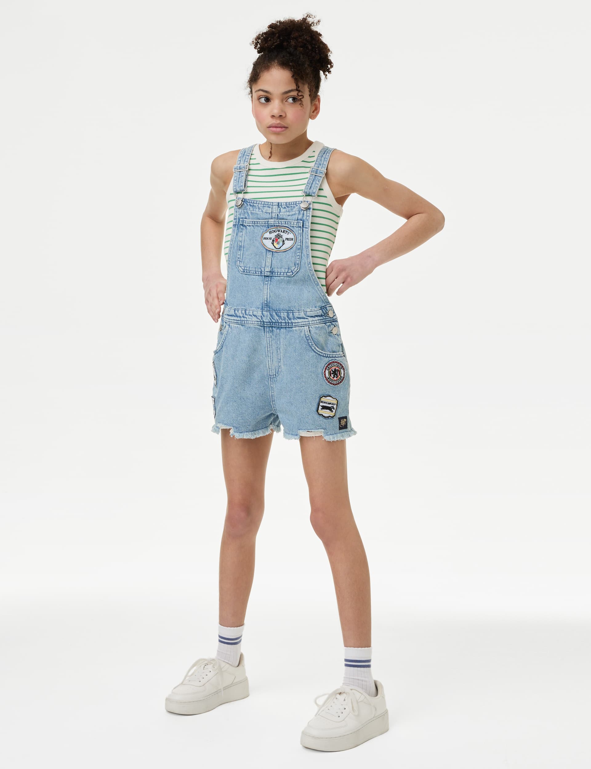 M&S Girls Denim Harry Potter  Dungarees (6-16 Yrs)
