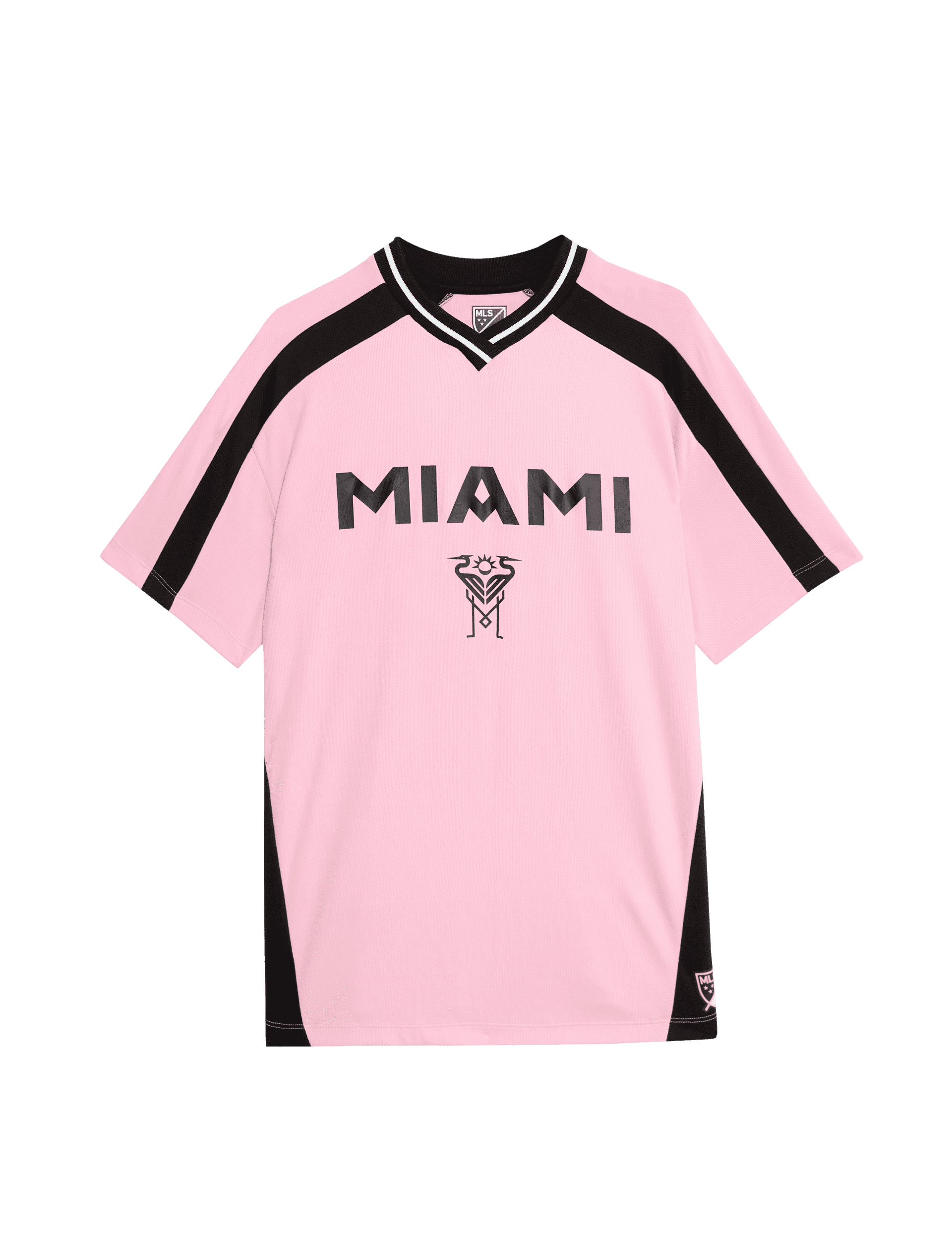 M&S Collection Girls MLS Inter Miami Graphic T-Shirt (6-16 Yrs) - 9-10Y - Pink Mix, Pink Mix