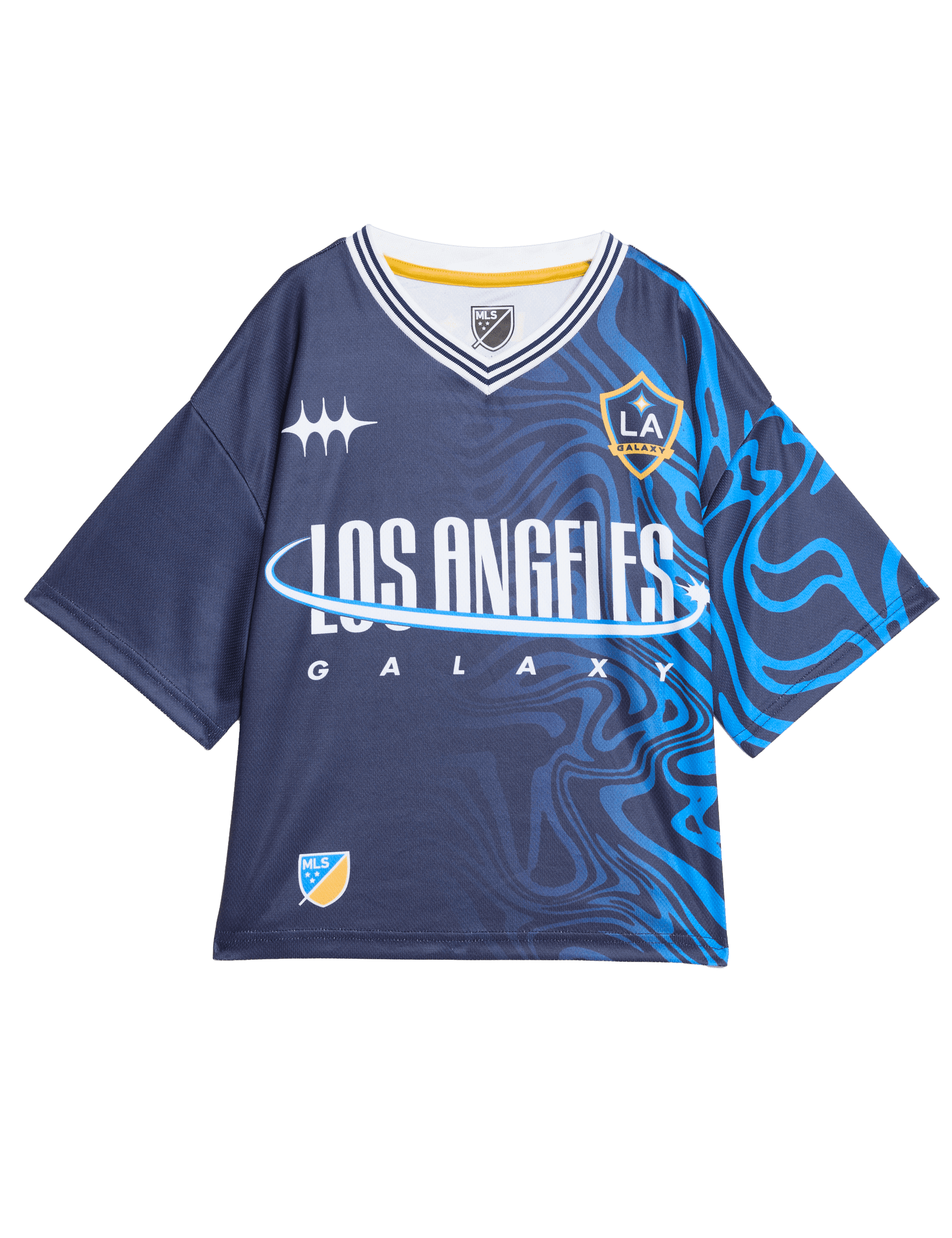 M&S Collection Girls LA Galaxy T-Shirt (6-16 Yrs) - 9-10Y - Blue Mix, Blue Mix