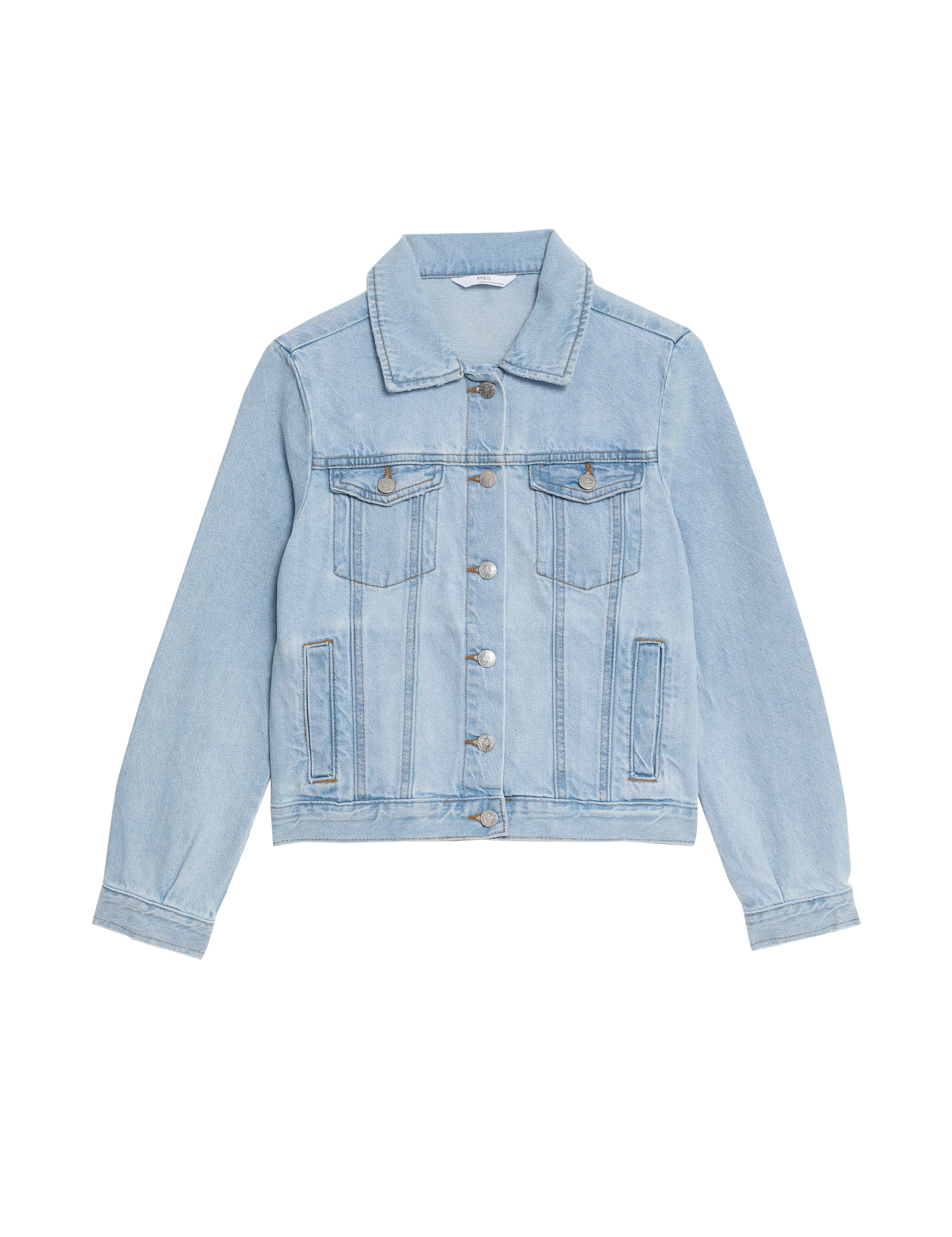 M&S Collection Girls Denim Jacket (6-16 Yrs) - 13-14, Denim