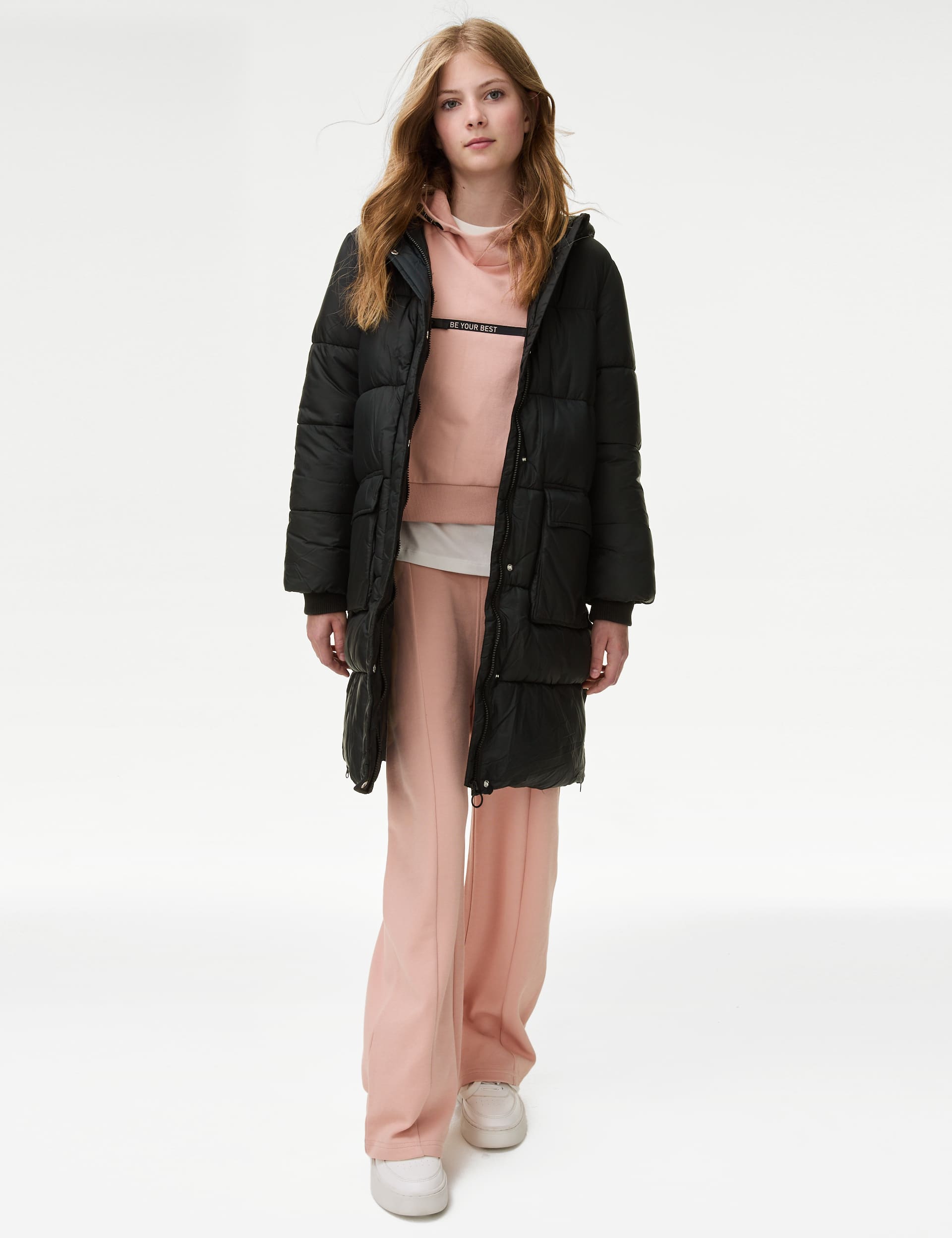 M&S Girls Padded Coat (6-16 Yrs)