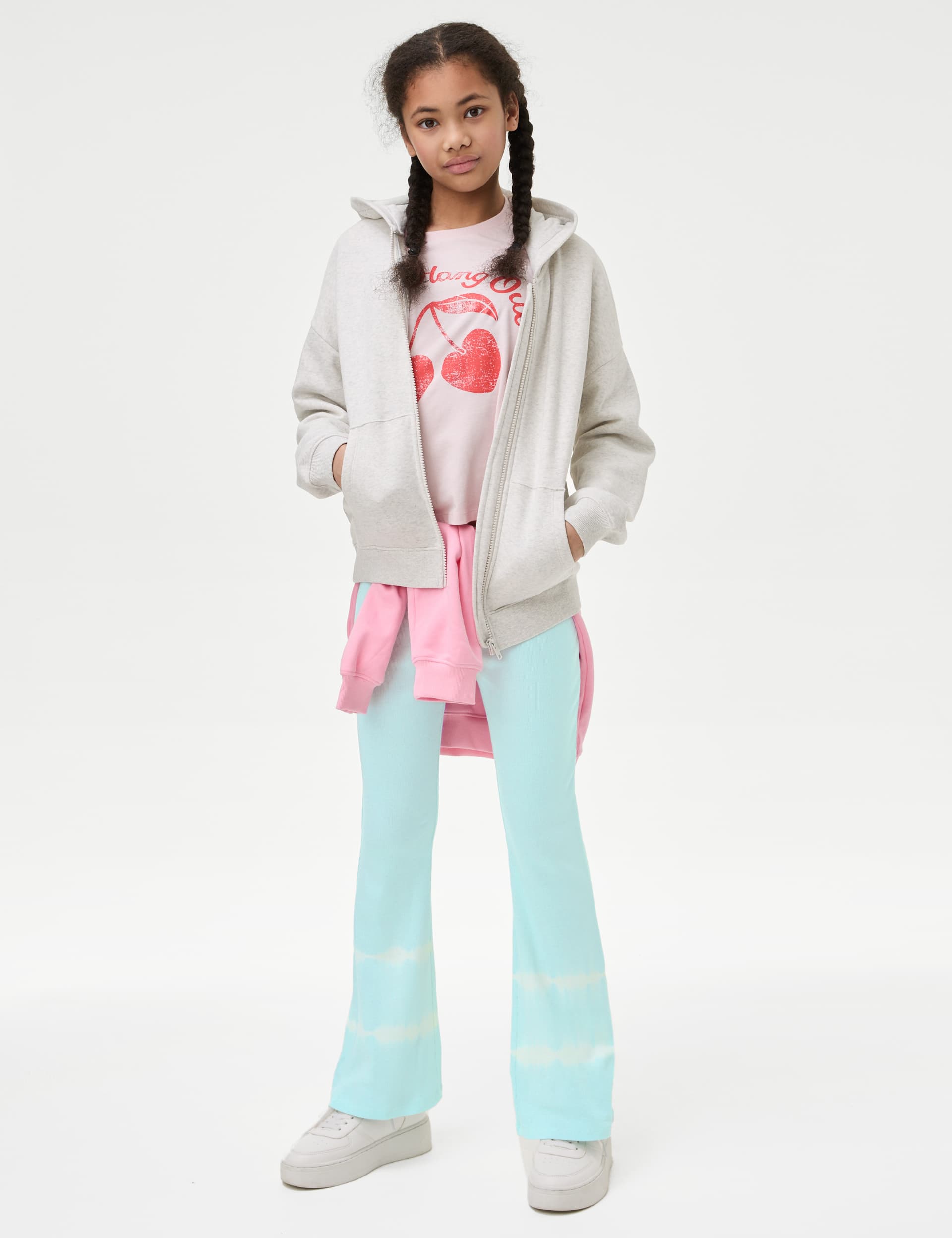 M&S Girls Cotton Rich Flared Leggings (6-16 Yrs)