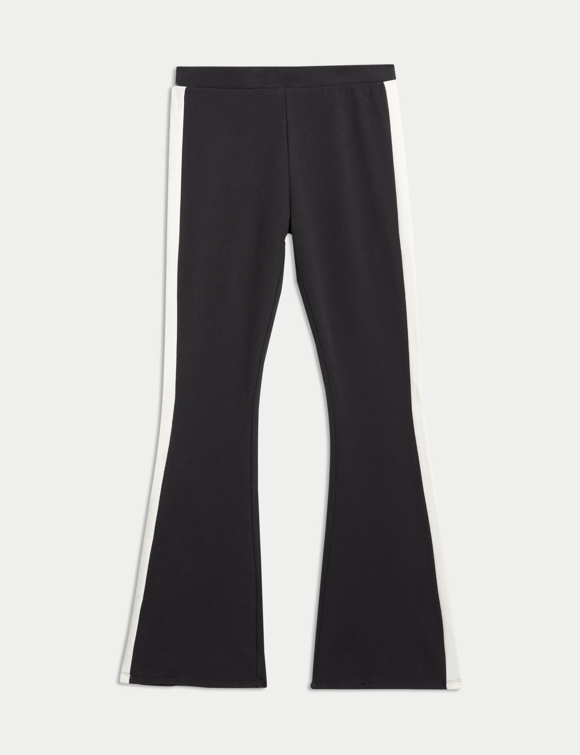 M&S Girls Cotton Rich Side Stripe Flared Leggings (6-16 Yrs)