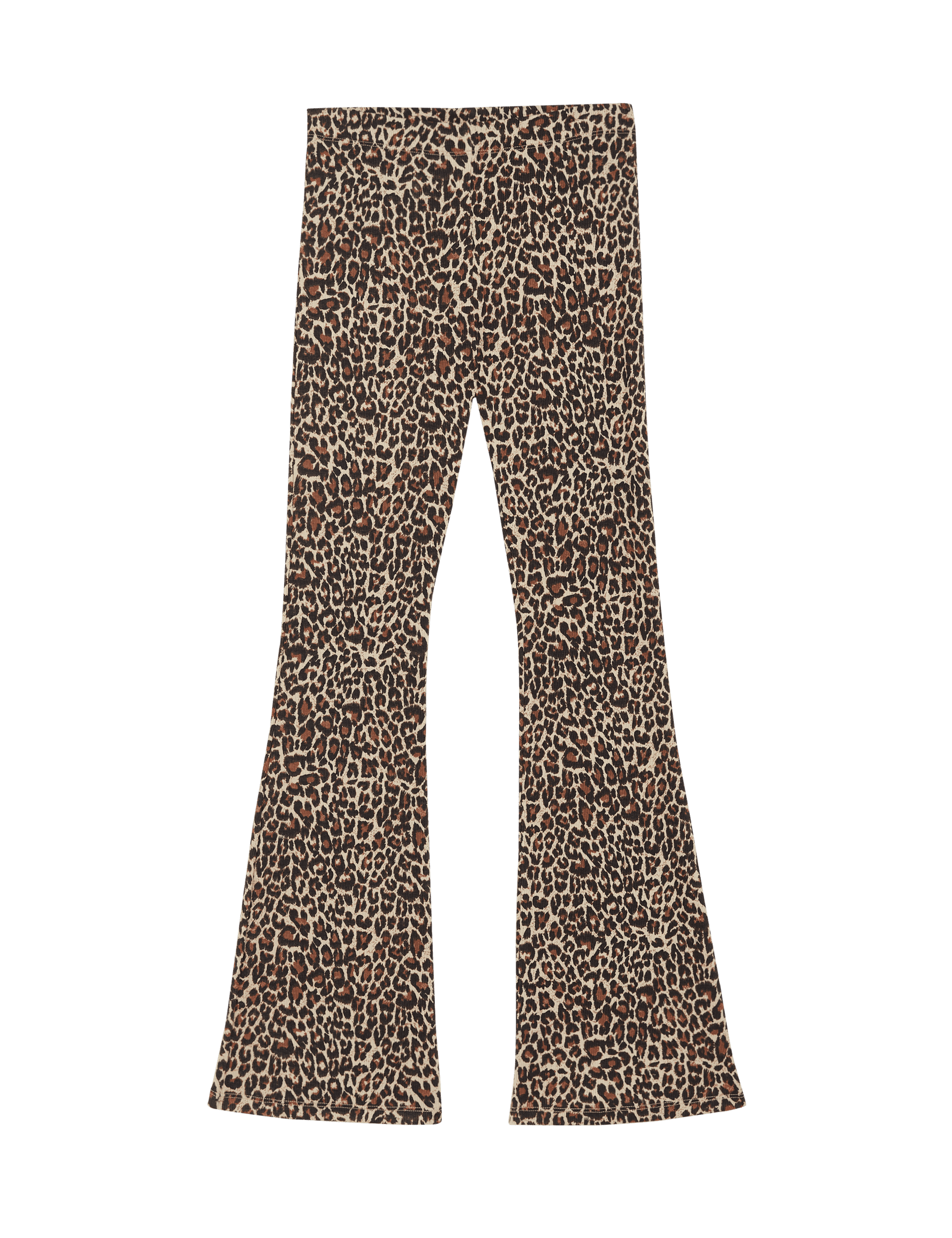 M&S Collection Girls Cotton Rich Animal Flared Leggings (6-16 Yrs) - 7-8 Y - Neutral, Neutral