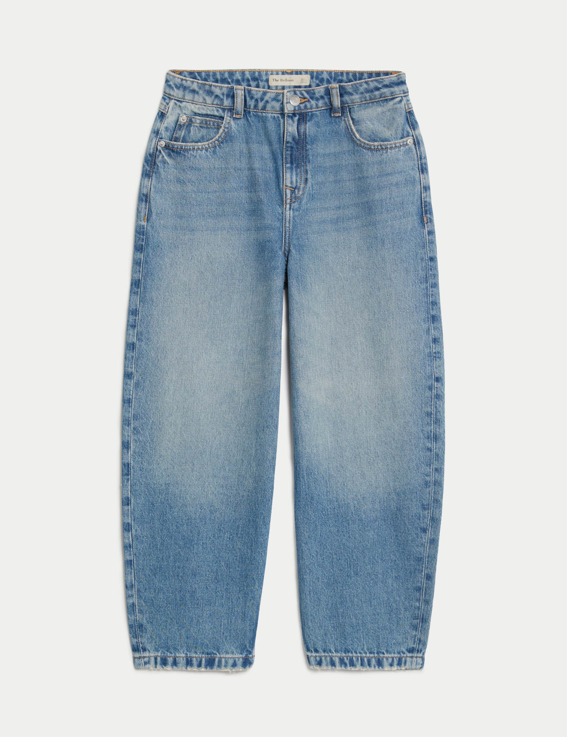 M&S Girls Denim Balloon Jeans (6-16 Yrs)