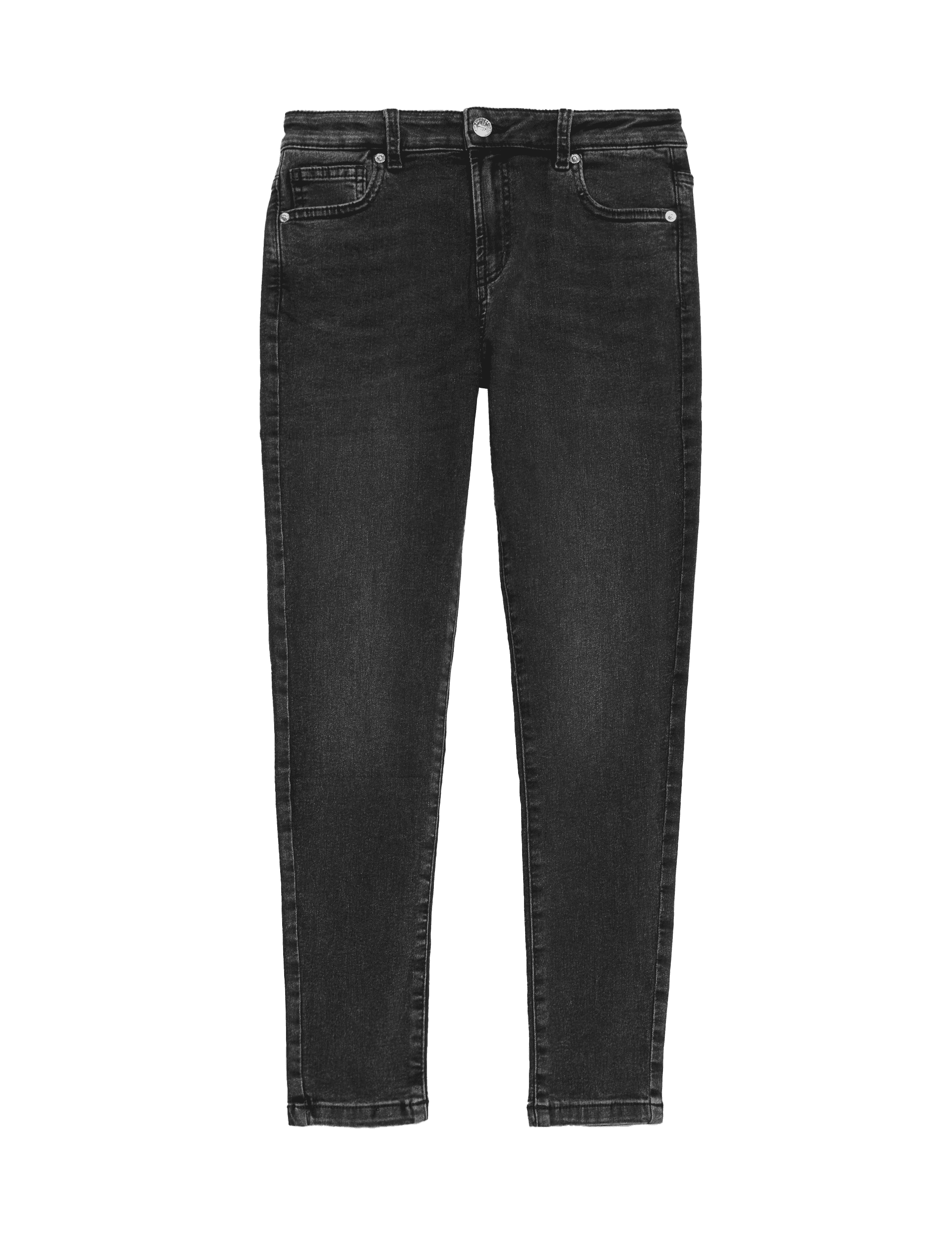 M&S Collection Girls Skinny Denim Jeans (6-16 Yrs) - 12-13 - Black, Denim,Black