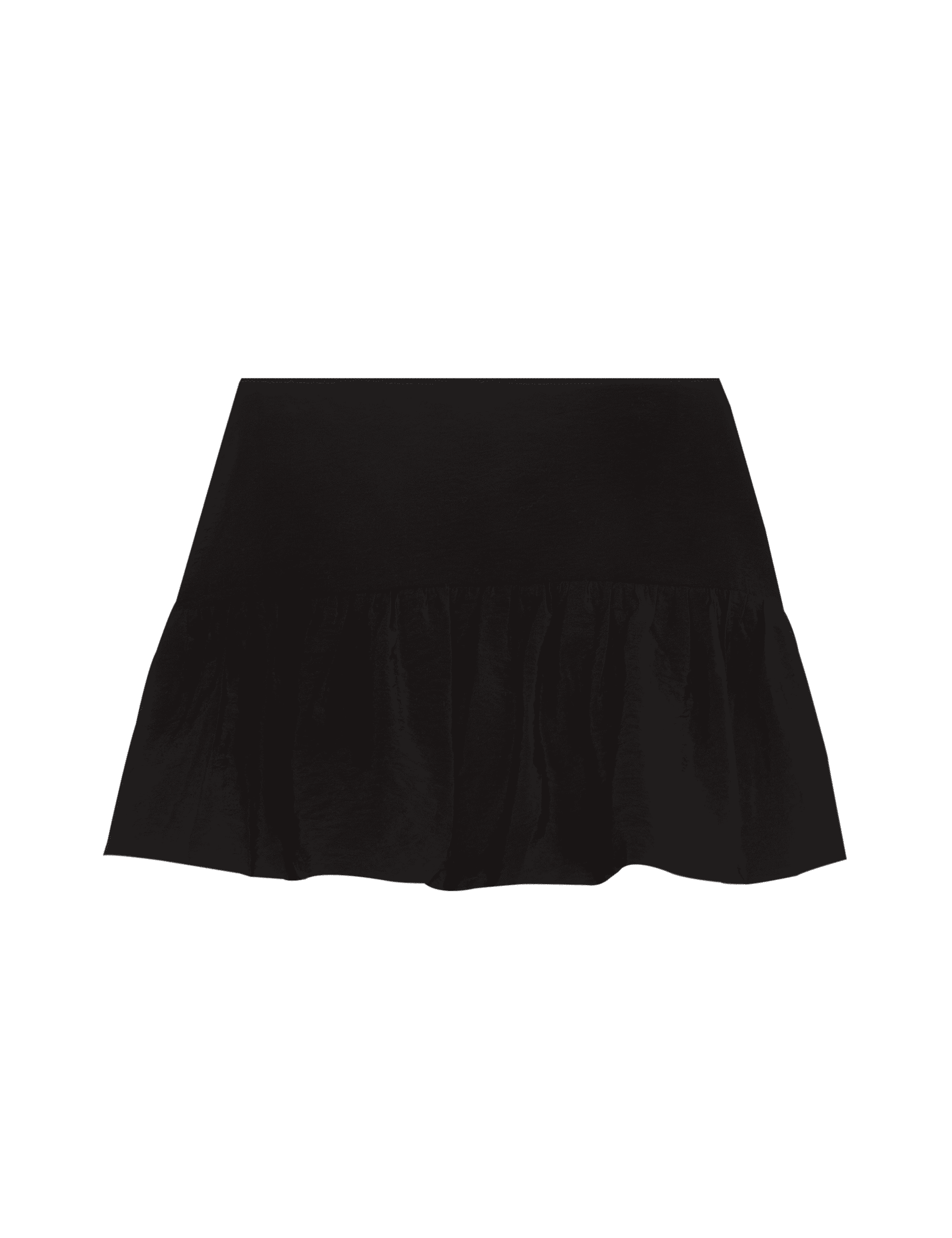 M&S Collection Girls Cotton Rich Ruffle Skirt (6-16 Yrs) - 7-8 Y - Black, Black