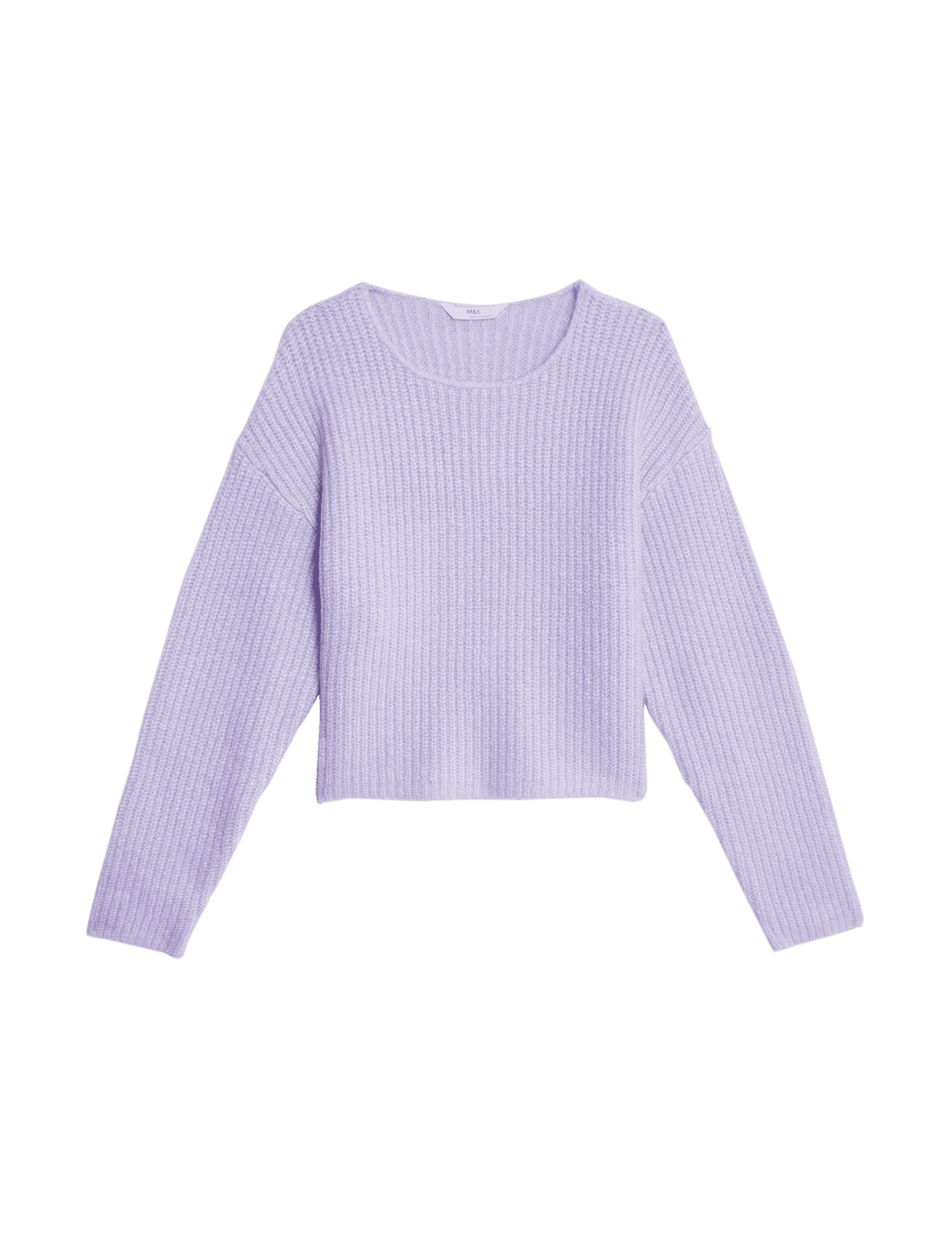 M&S Collection Girls Chenille Knitted Jumper (2-16 Yrs) - 4-5 Y - Lilac, Lilac,Blue,Ivory,Yellow