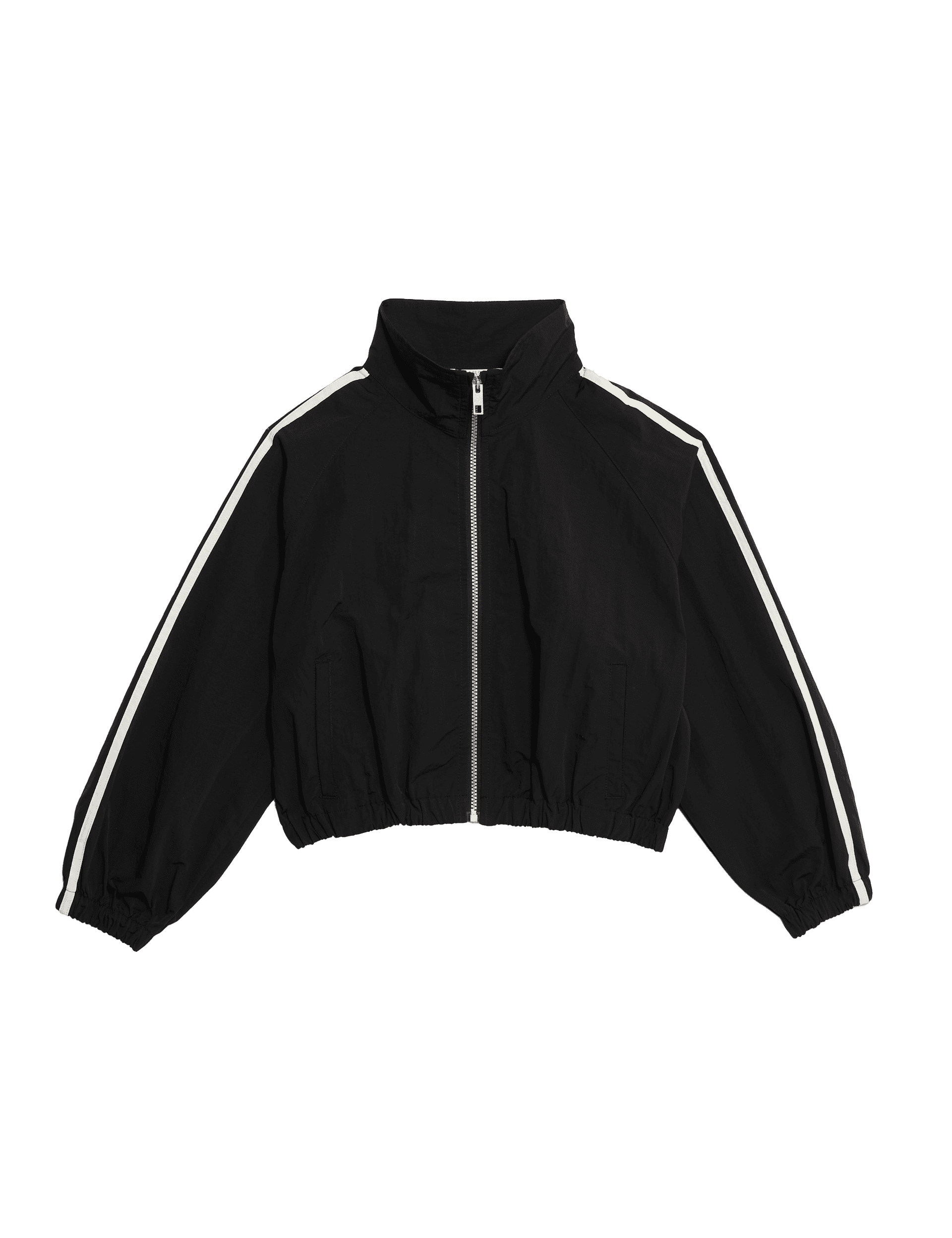 M&S Collection Girls Zip Jacket (6-16 Yrs) - 10-11 - Black, Black