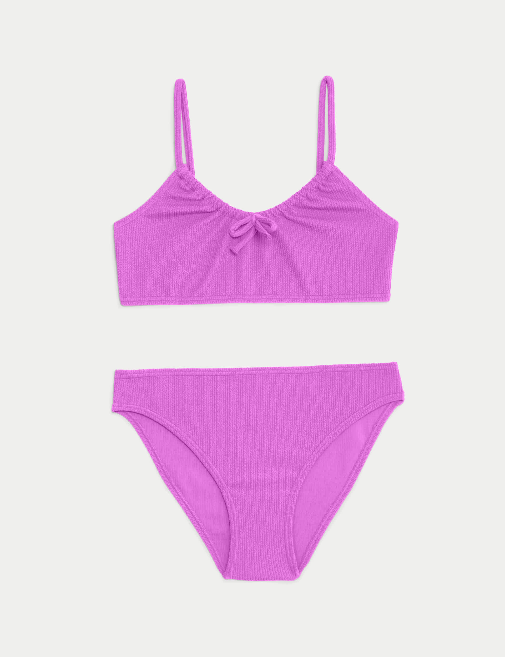 M&S Girls Crinkle Textured Bikini (6-16 Yrs)