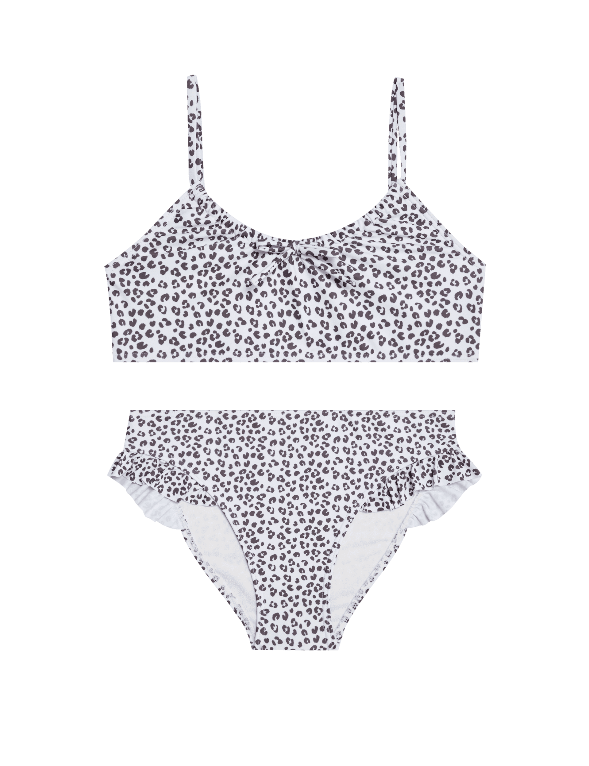 M&S Collection Girls 2pc Leopard Bikini (6-16 Yrs) - 8-9 Y - Multi, Multi