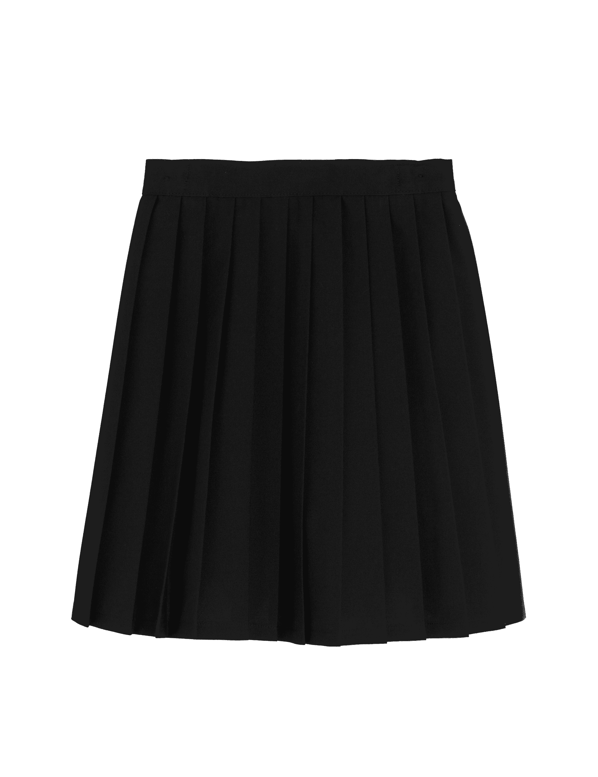 M&S Collection Girls Easy Dressing Pull On School Skirt (2-16 Yrs) - 10-11 - Black, Grey,Black