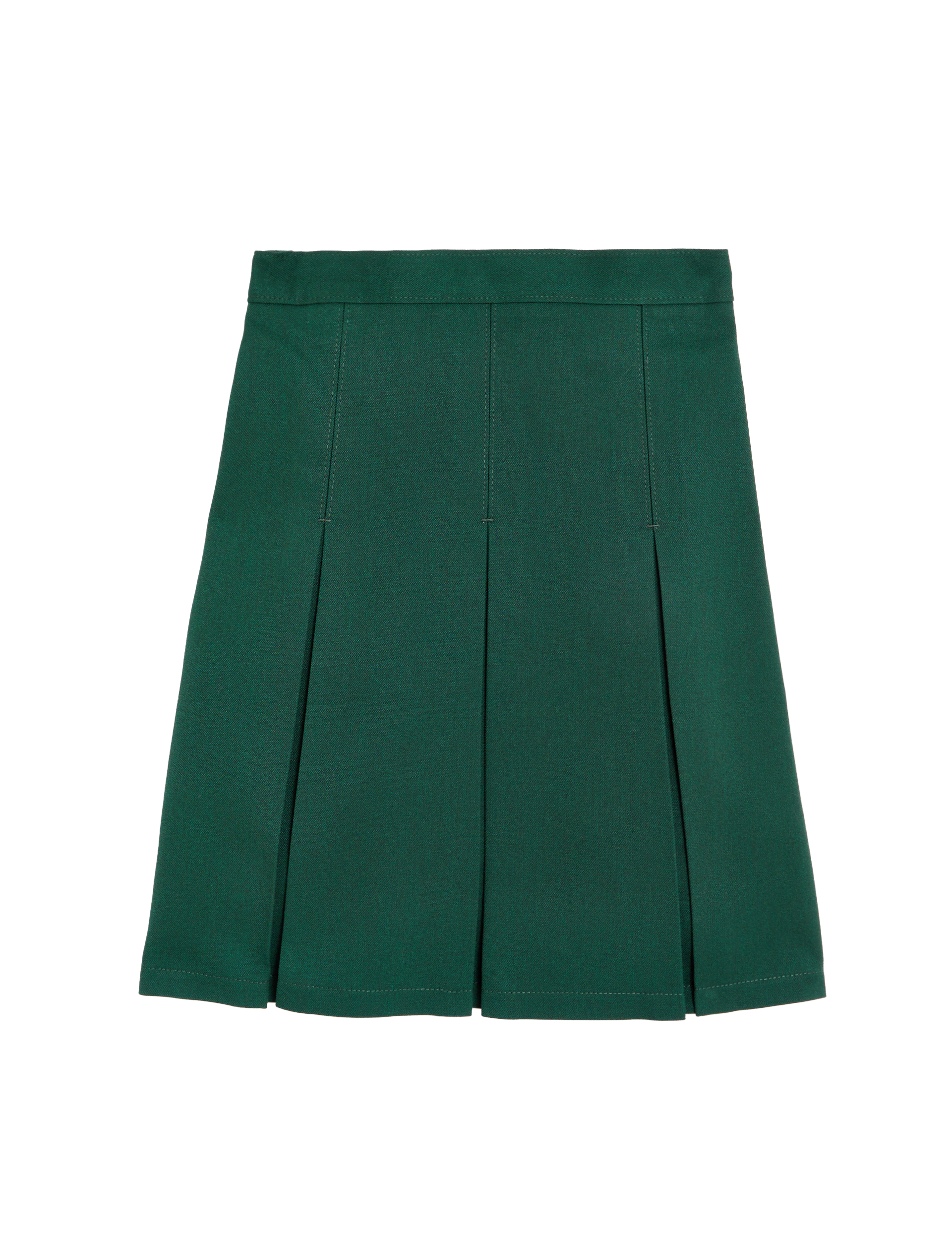 M&S Collection Girls Permanent Pleats School Skirt (2-16 Yrs) - 15-16 - Green, Black,Green,Navy,Grey