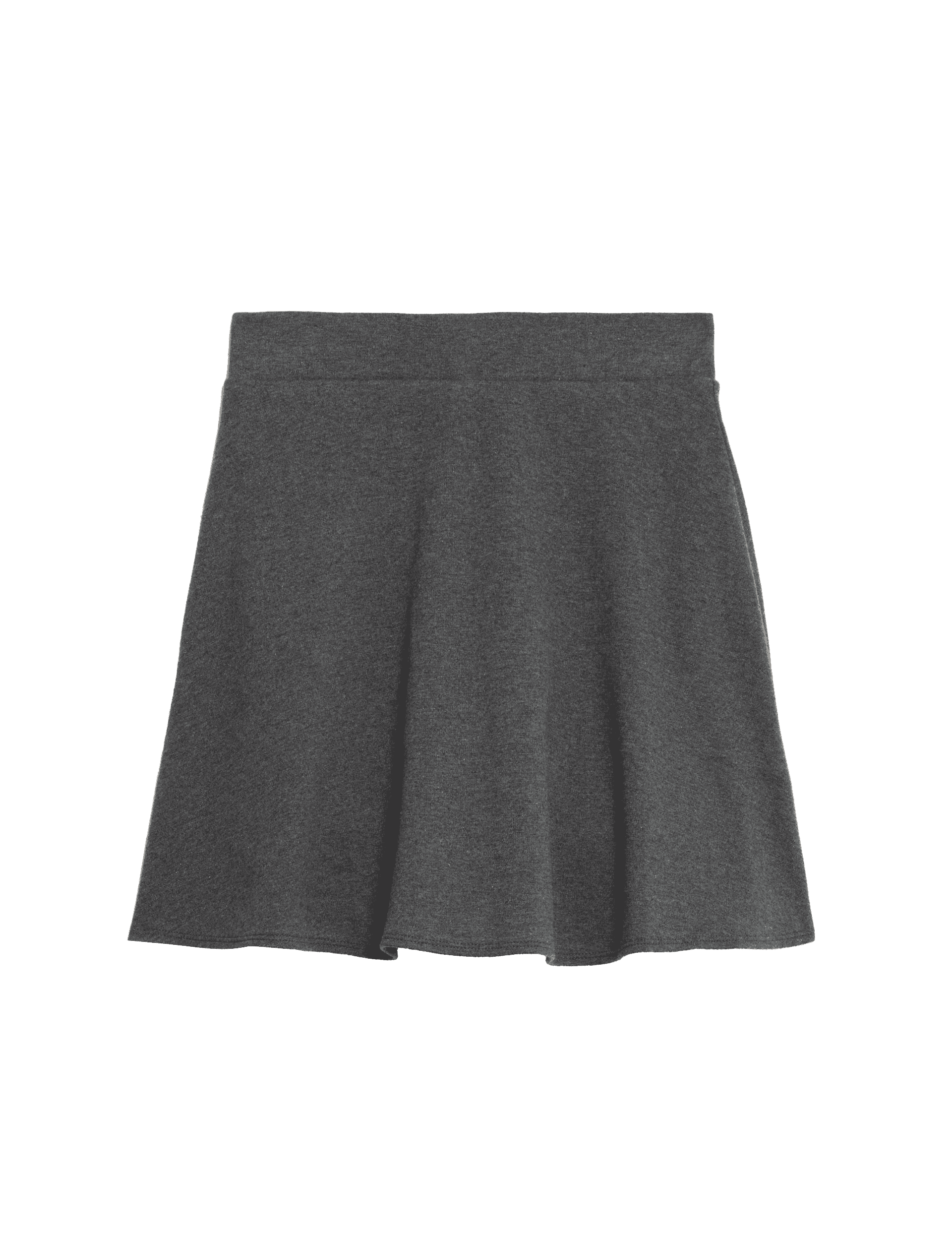 M&S Collection Girls Jersey School Skort (2-18 Yrs) - 4-5 Y - Grey, Black,Grey