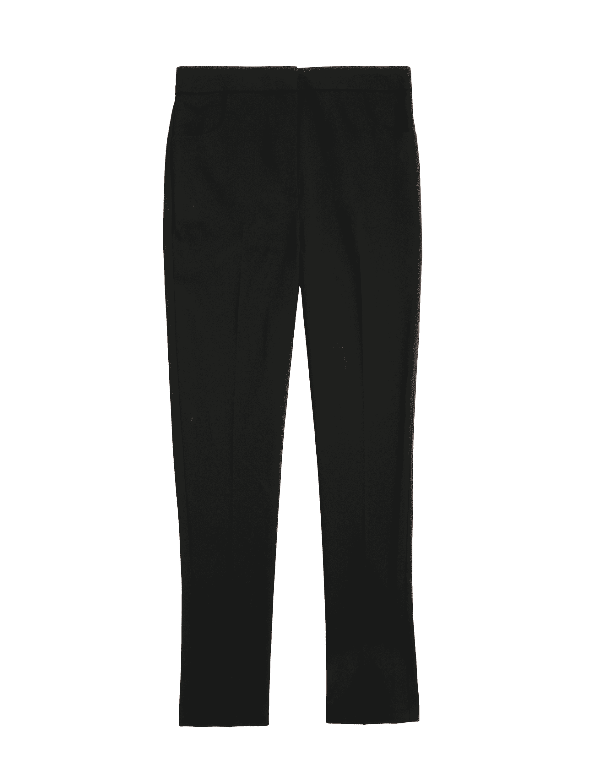 M&S Collection Girls High Waist Skinny School Trousers (9-18 Yrs) - 14-15 - Black, Black