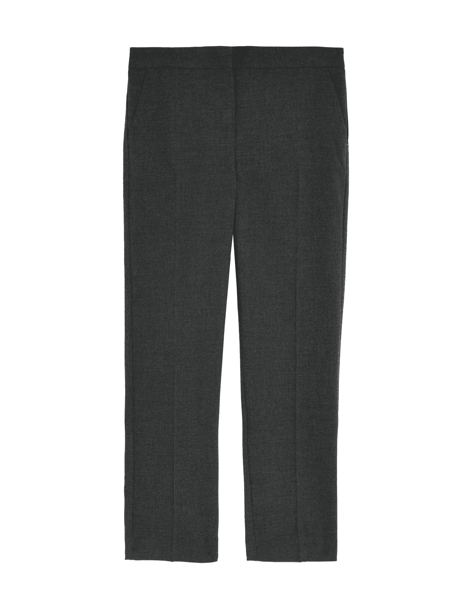 M&S Collection Girls Slim Leg School Trousers (2-18 Yrs) - 14-15 - Grey, Grey,Black