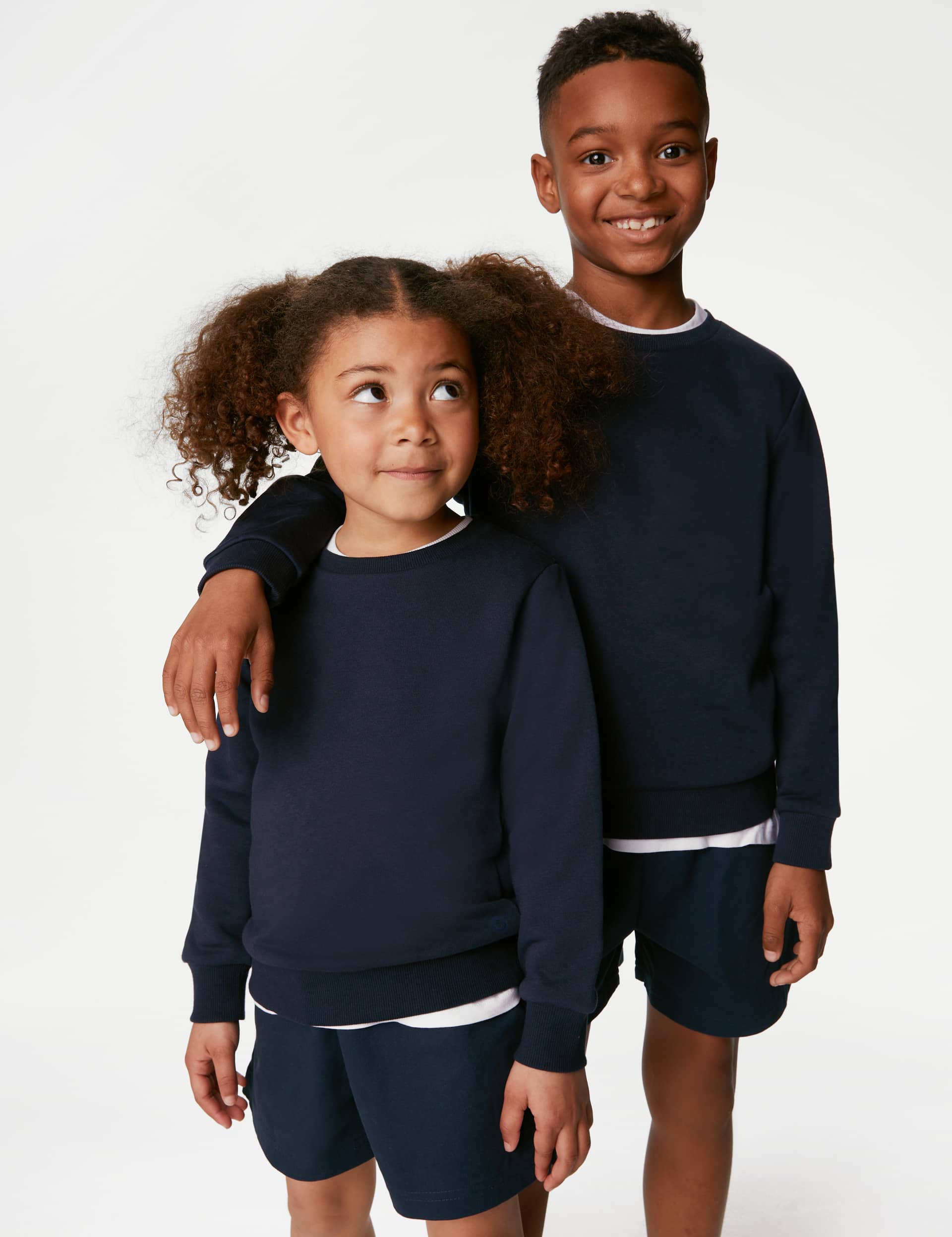 Goodmove Unisex School Sweatshirt (3-16 Yrs) - 7-8 Y - Navy, Black,Red,Navy