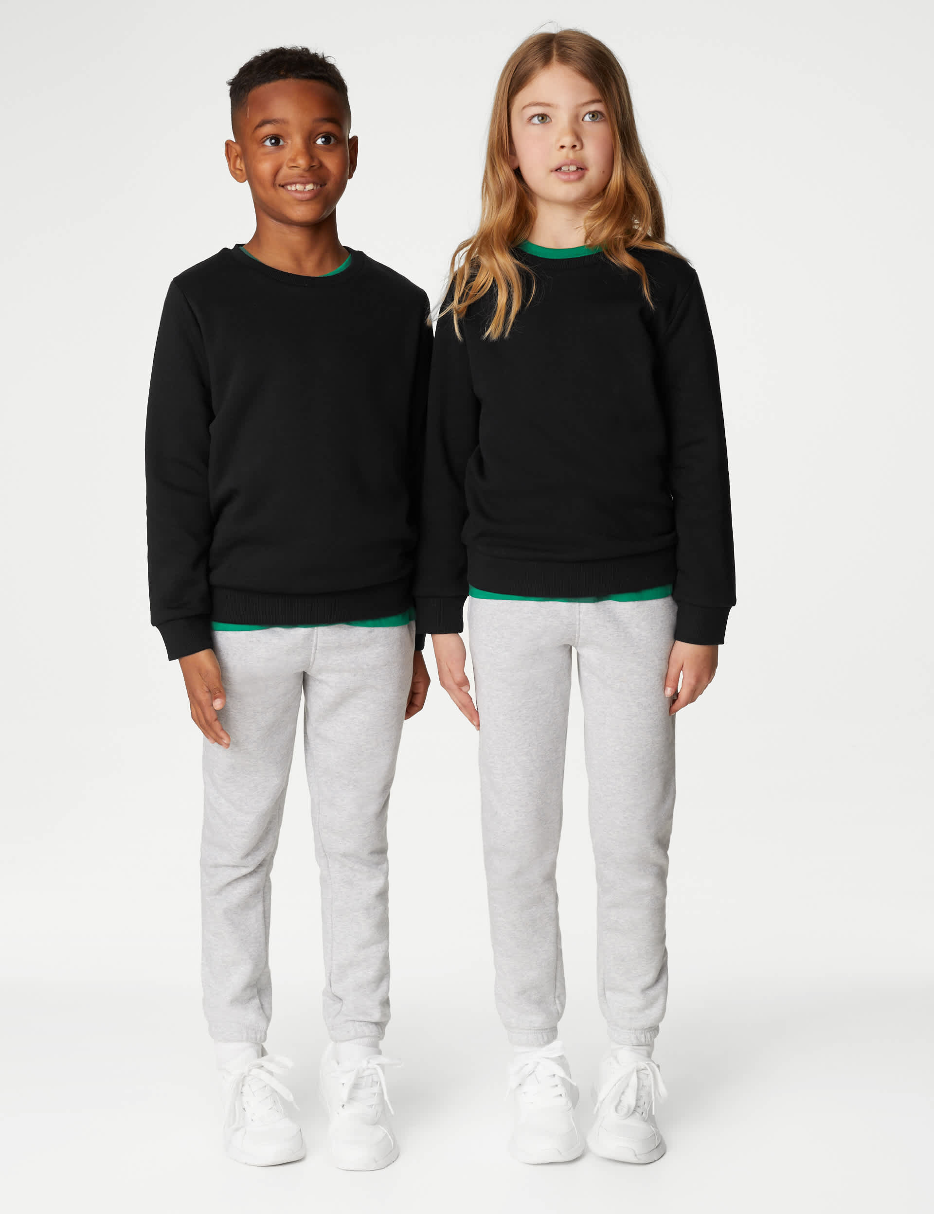 Goodmove Unisex School Sweatshirt (3-16 Yrs) - 14-15 - Black, Black