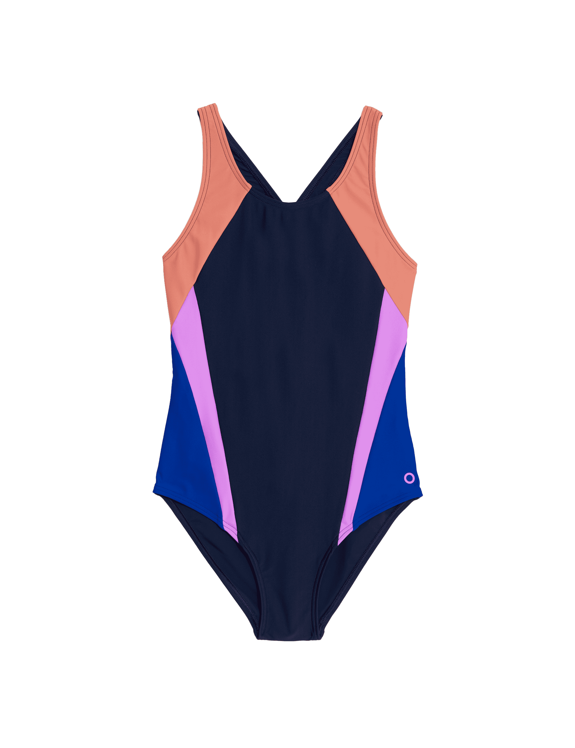 Goodmove Girls Colour Block Swimsuit (6-16 Yrs) - 13-14 - Multi, Multi