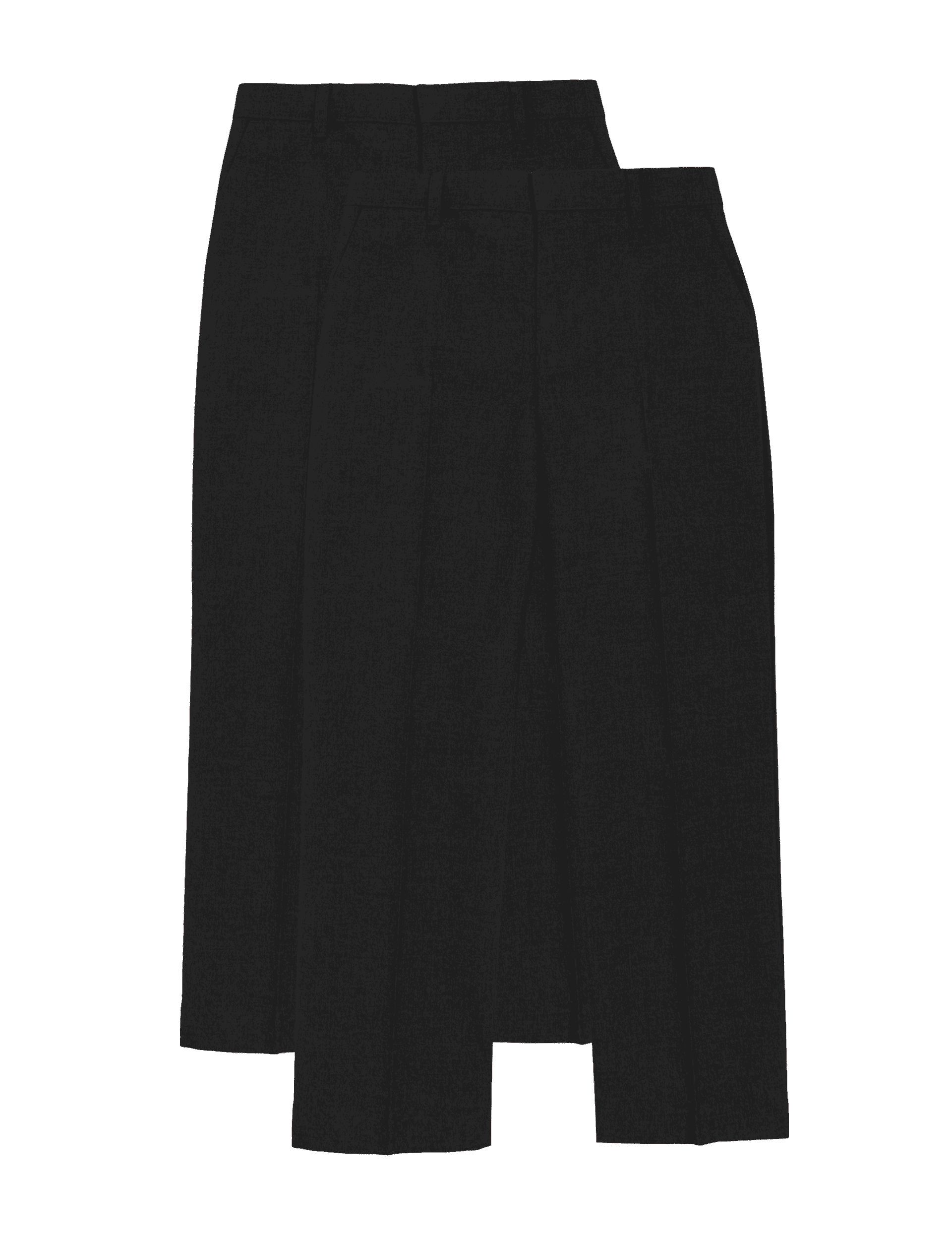 M&S Collection 2 Pack Boys Regular Leg School Trousers (2-18 Yrs) - 12-13 - Black, Black,Charcoal,Gr