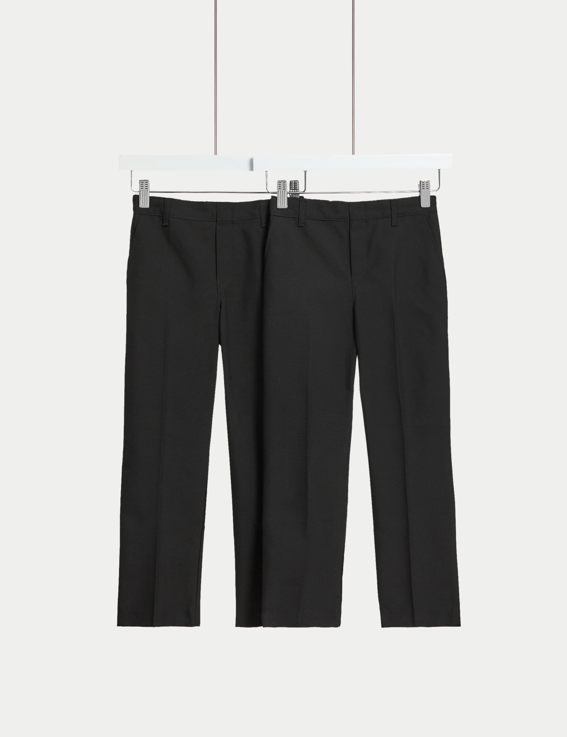 M&S 2pk Boys Easy Dressing School Trousers (3-18 Yrs)