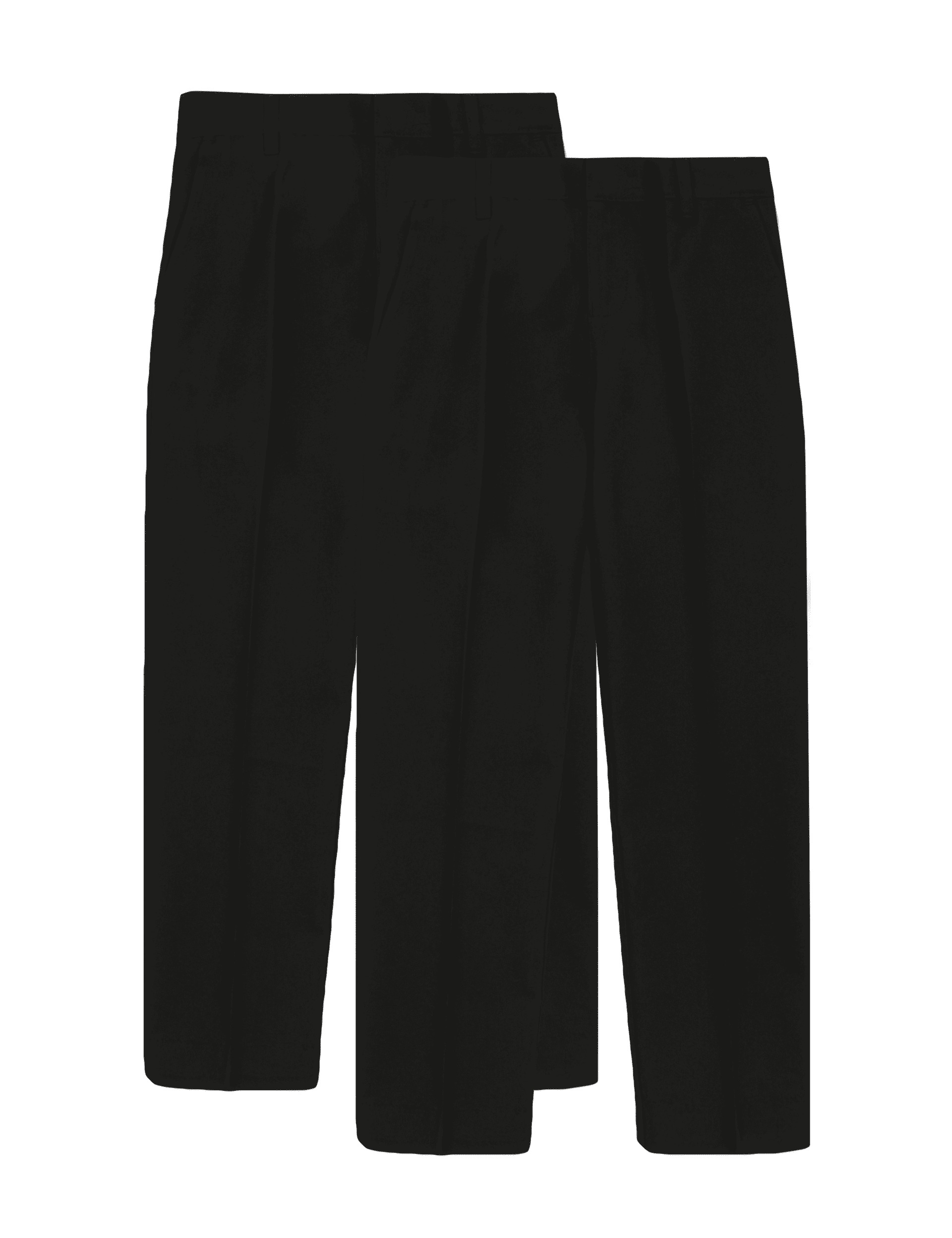 M&S Collection 2 Pack Boys Slim Leg School Trousers (2-18 Yrs) - 14-15 - Black, Grey,Black,Charcoal,