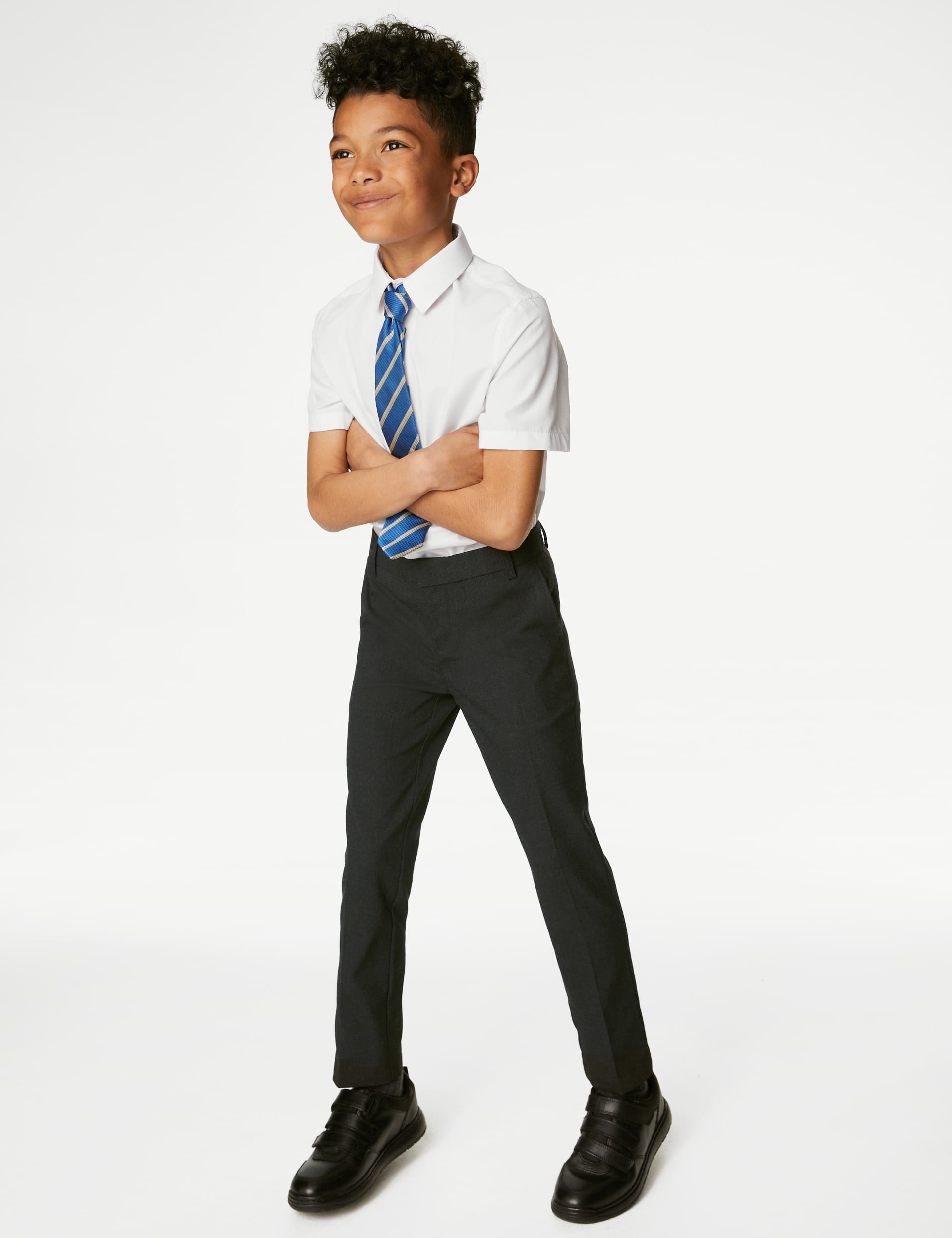 M&S Boys Skinny Leg School Trousers (2-18 Yrs)