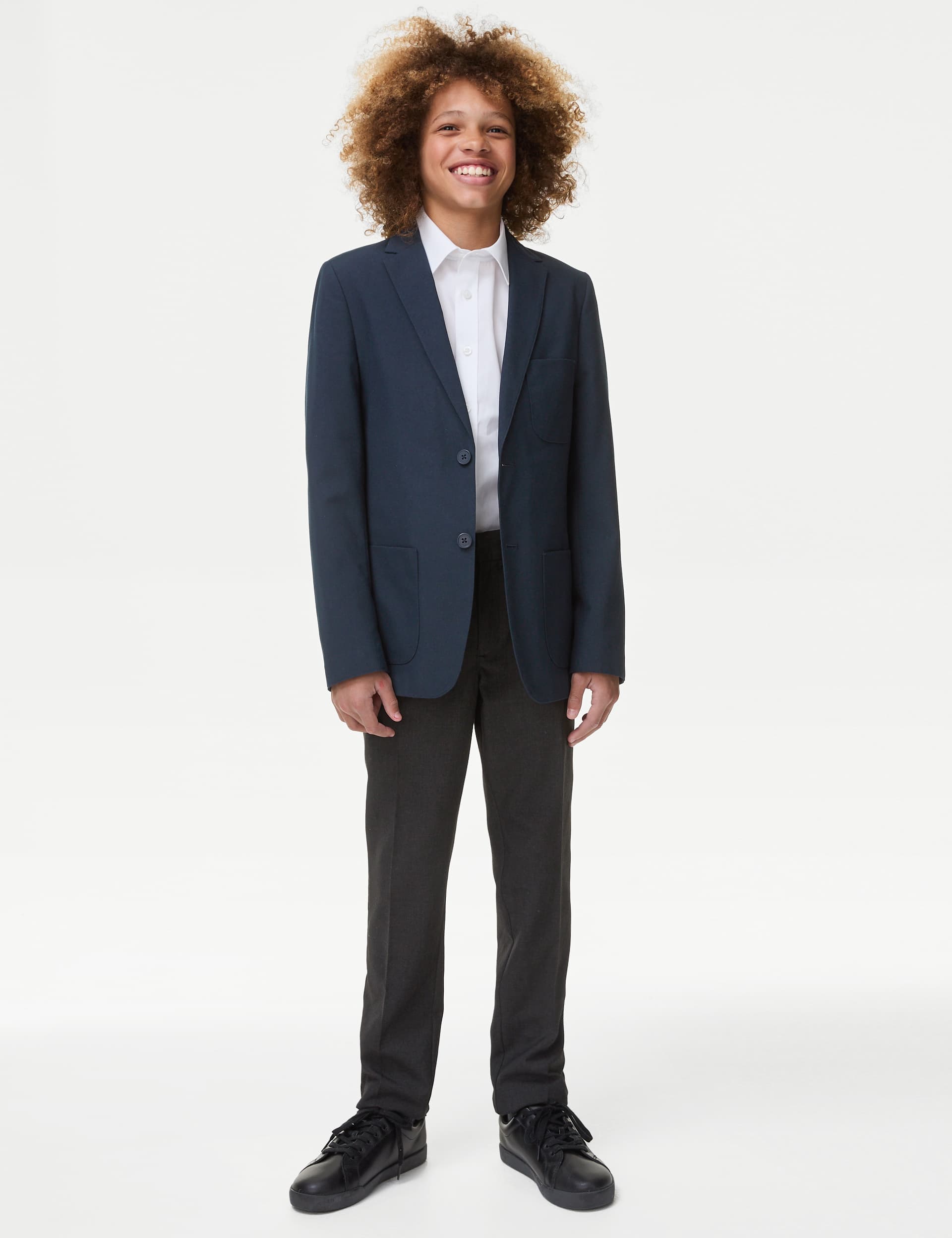 M&S Senior Boys School Blazer (9-18 Yrs) - 9-10Y - Navy, Navy