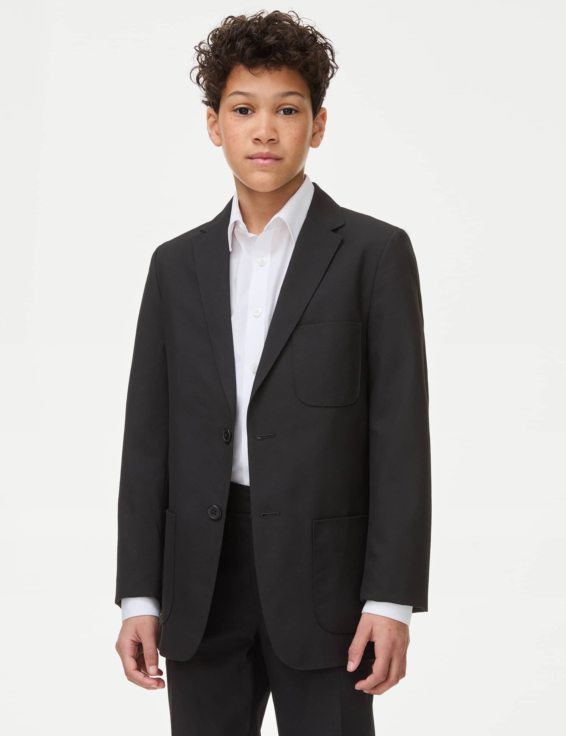 M&S Senior Boys School Blazer (9-18 Yrs) - 15-16 - Black, Navy,Black