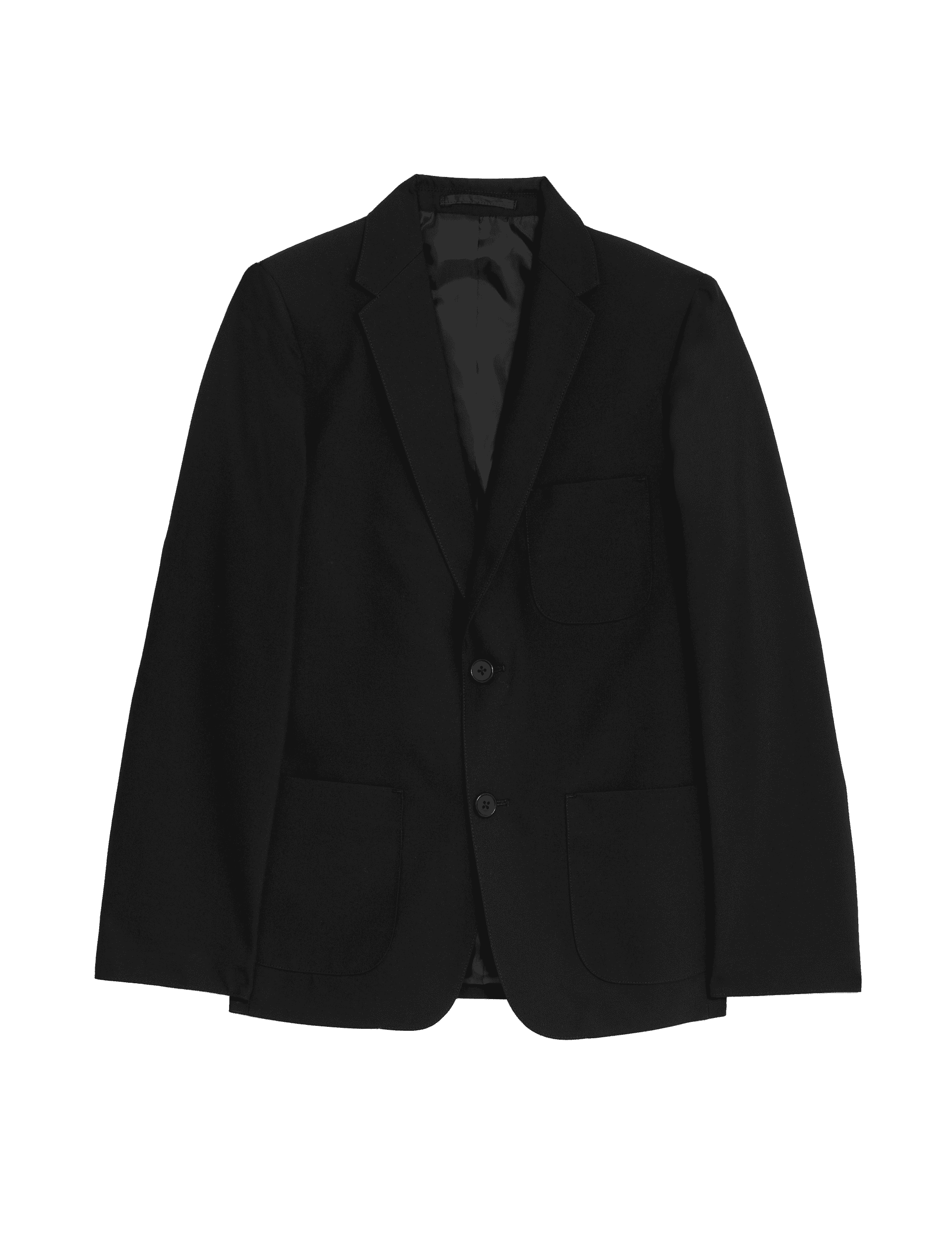 M&S Collection Senior Boys School Slim Fit Blazer (9-18 Yrs) - 11-12 - Black, Black