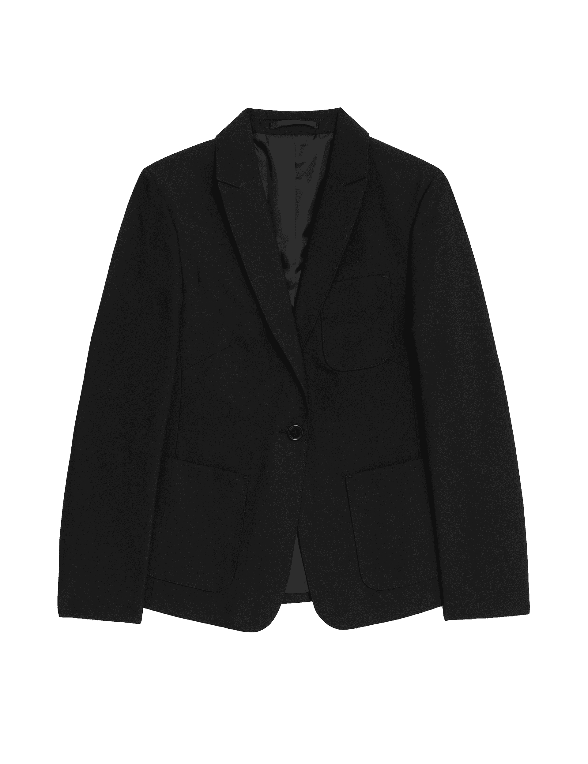 M&S Collection Senior Girls School Slim Fit Blazer (9-18 Yrs) - 9-10Y - Black, Black