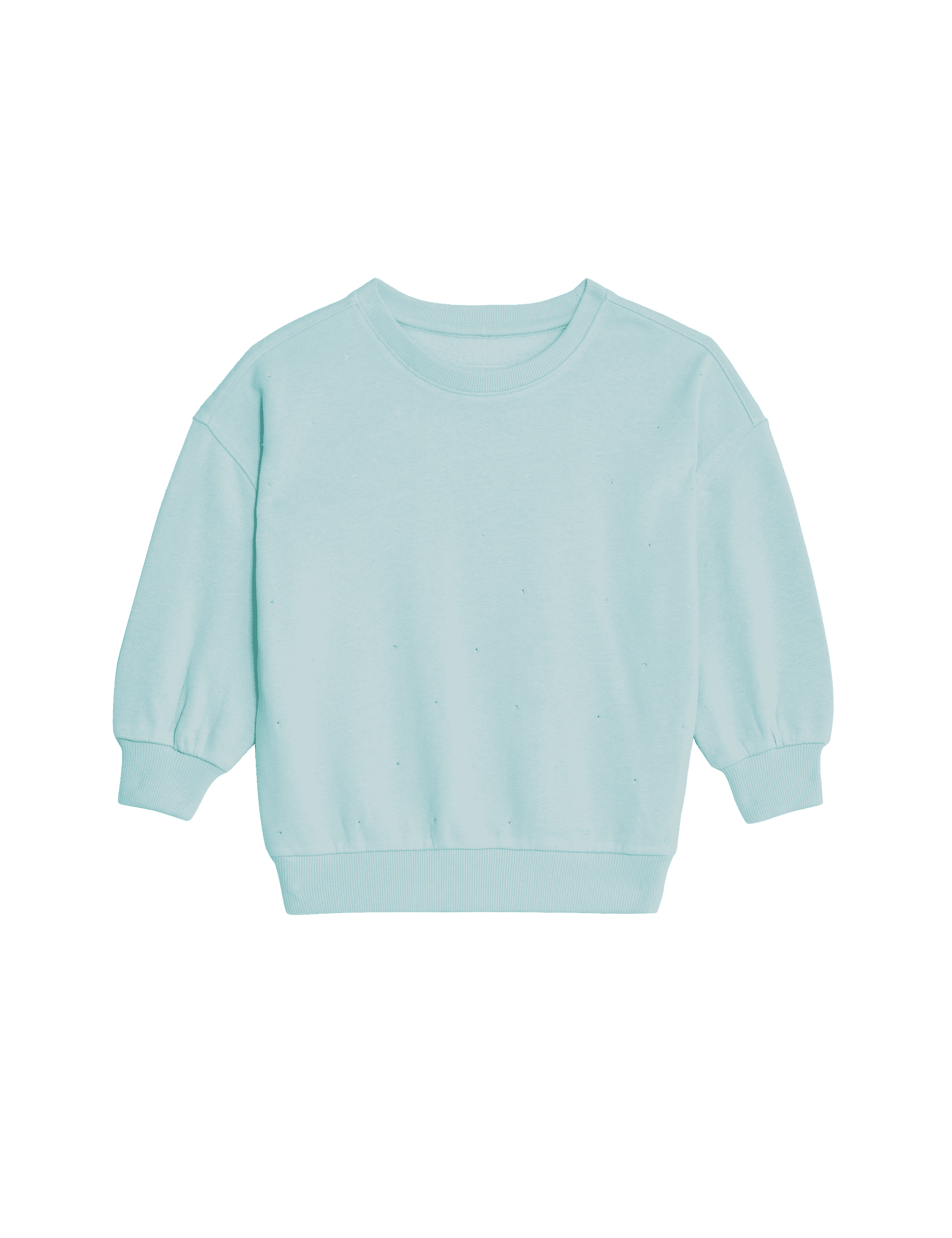 M&S Collection Girls Cotton Rich Diamante Sweatshirt (2-8 Yrs) - 2-3 Y - Blue, Blue,Pink