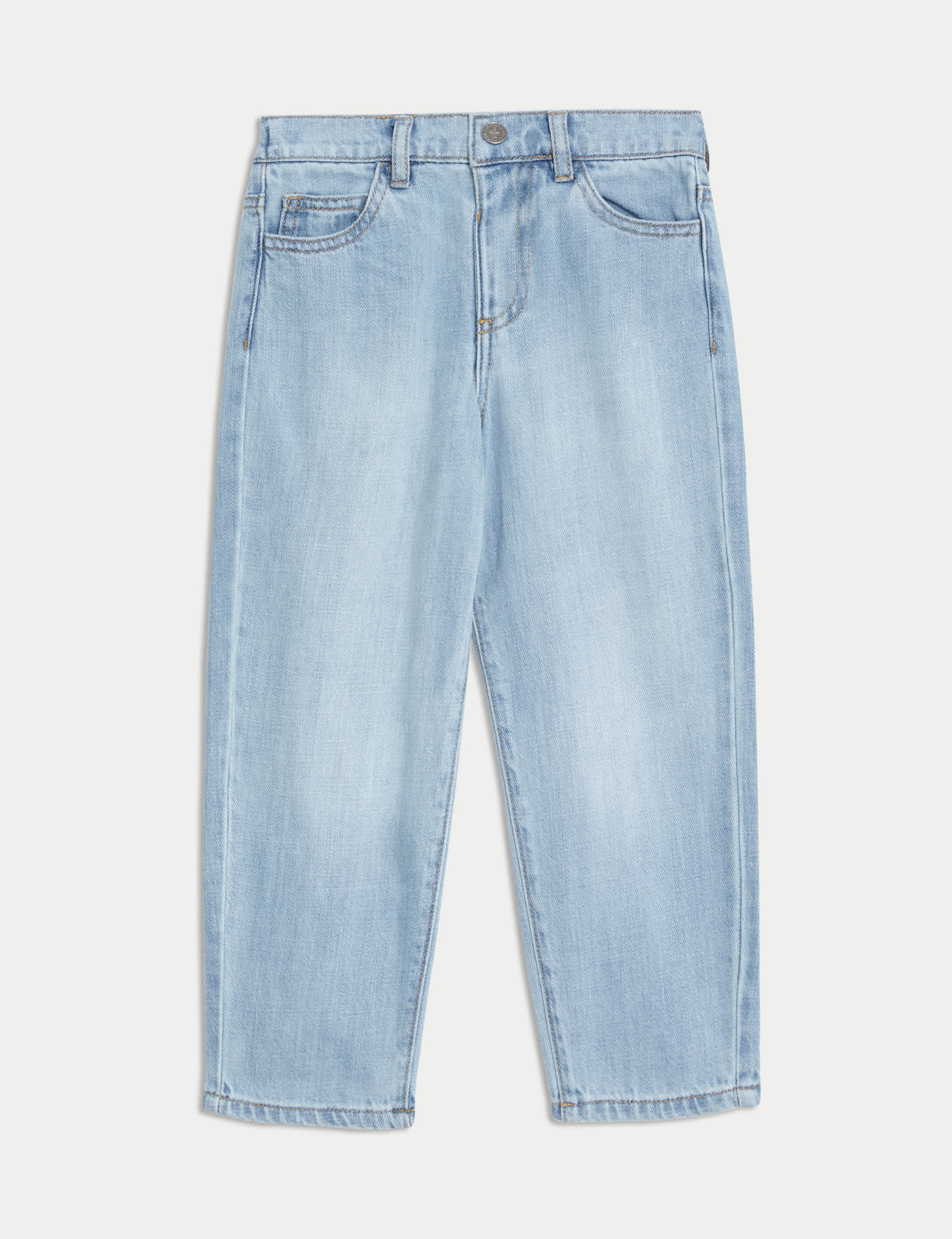 M&S Girls Mom Denim Jeans (2-8 Yrs) - 4-5 Y, Denim