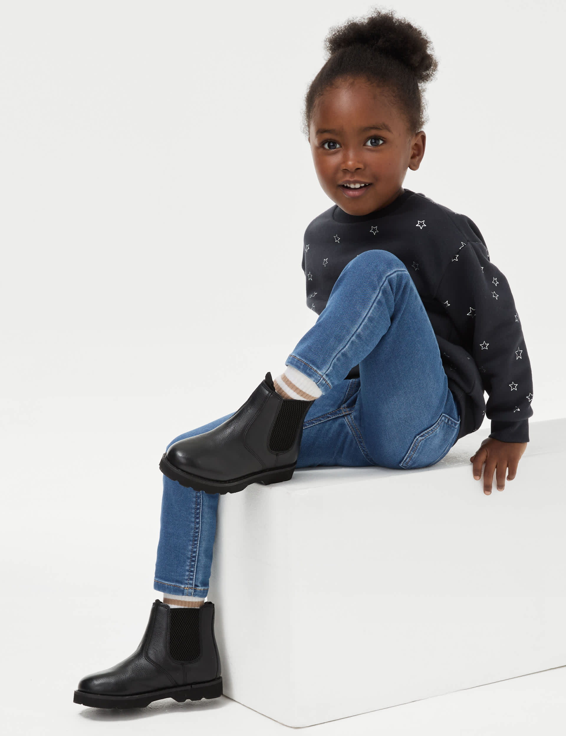 M&S Girls Denim Jeggings (2-8 Yrs)