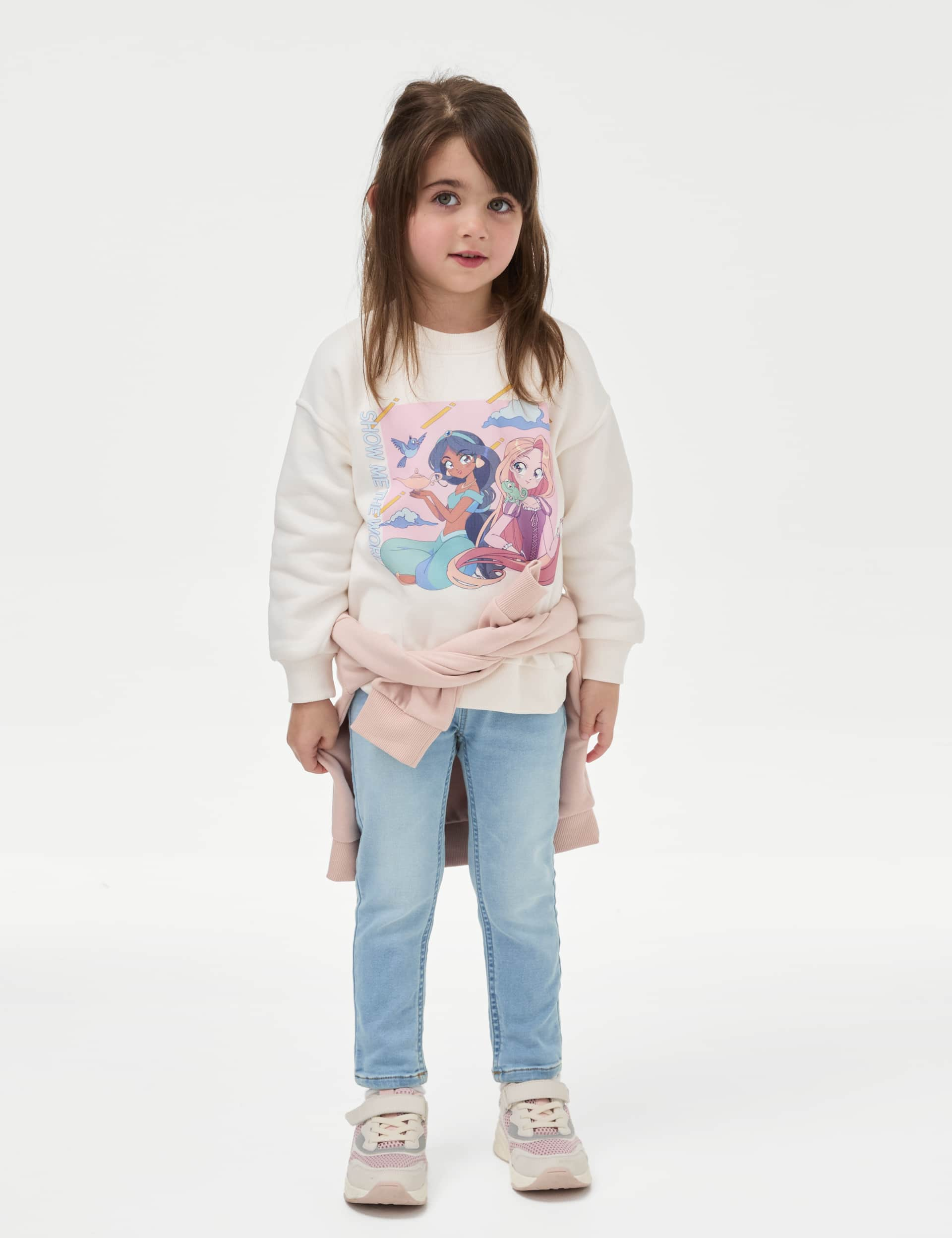 M&S Girls Denim Jeggings (2-8 Yrs) - 7-8 Y - Light Denim, Med Blue Denim,Dark Denim,Light Denim