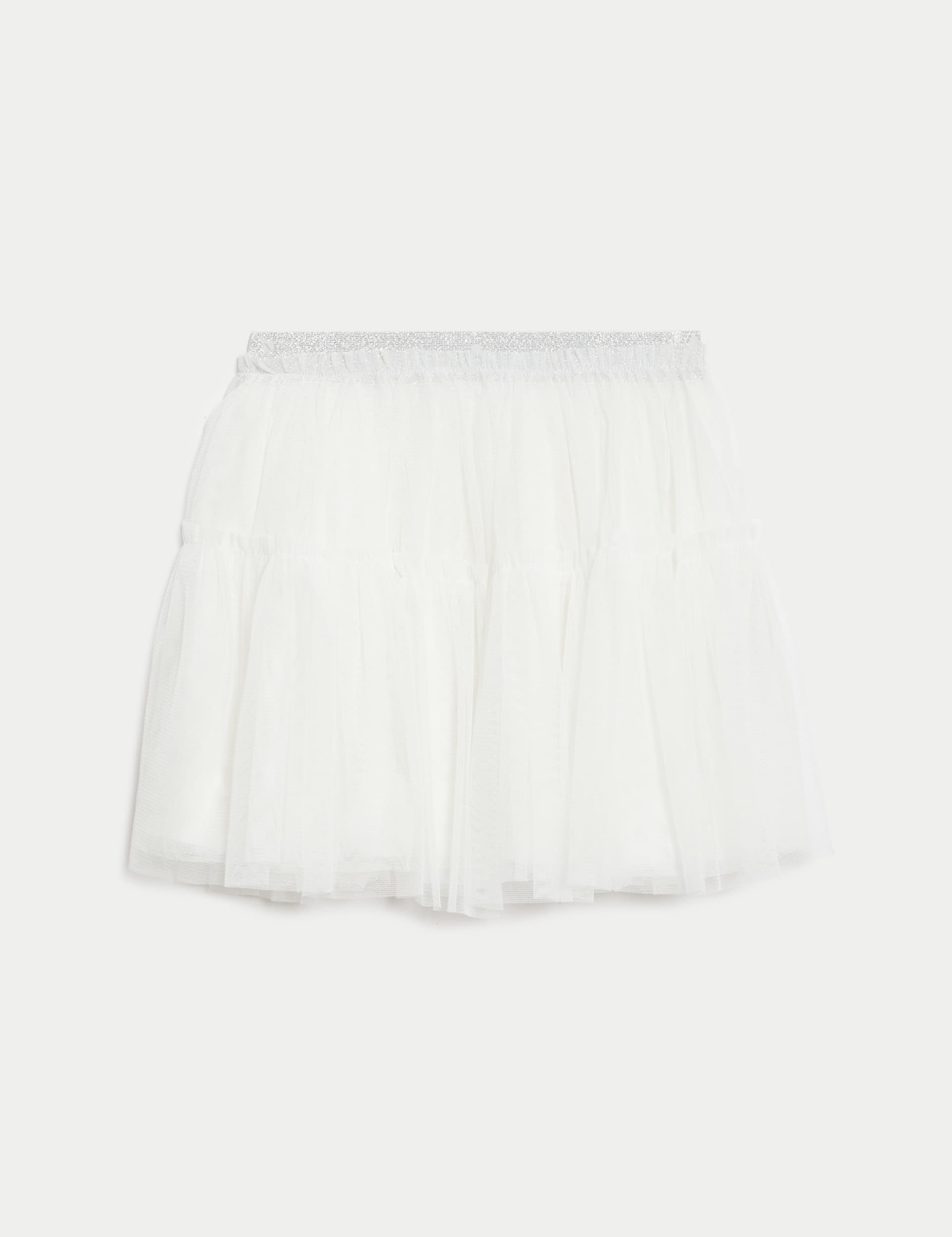 M&S Collection Girls Tutu Skirt (2-8 Yrs) - 6-7 Y - Ecru, Ecru